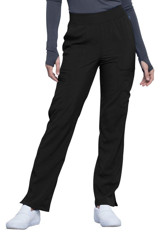 Women's Cherokee Infinity Mid Rise Tapered Leg Pull-on Pant - BodyMoves Scrubs Boutique