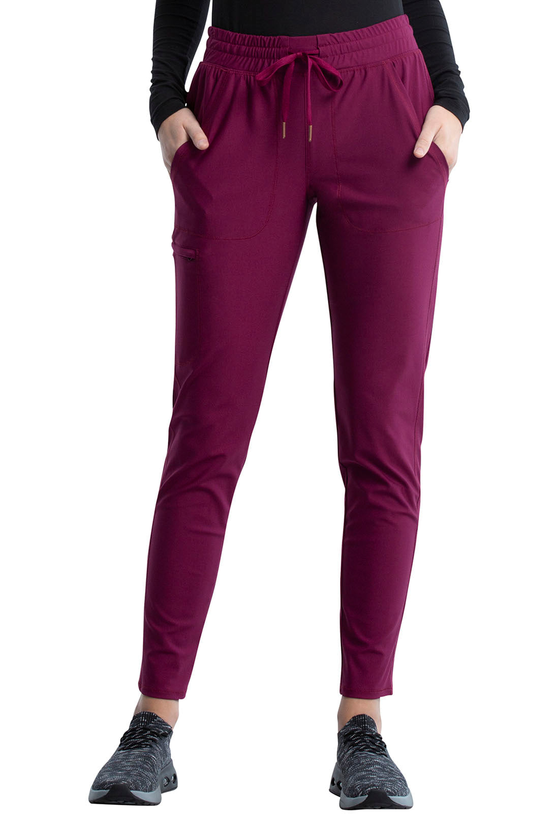 Women's Cherokee Form Mid Rise Tapered Leg Drawstring Pant (Tall Length)