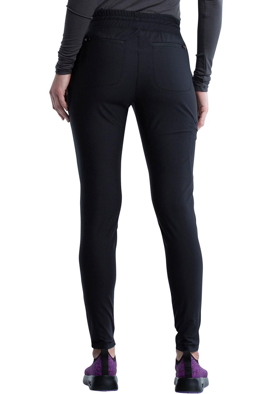 Black, women's medical uniform pants	, fashionable nurses uniforms