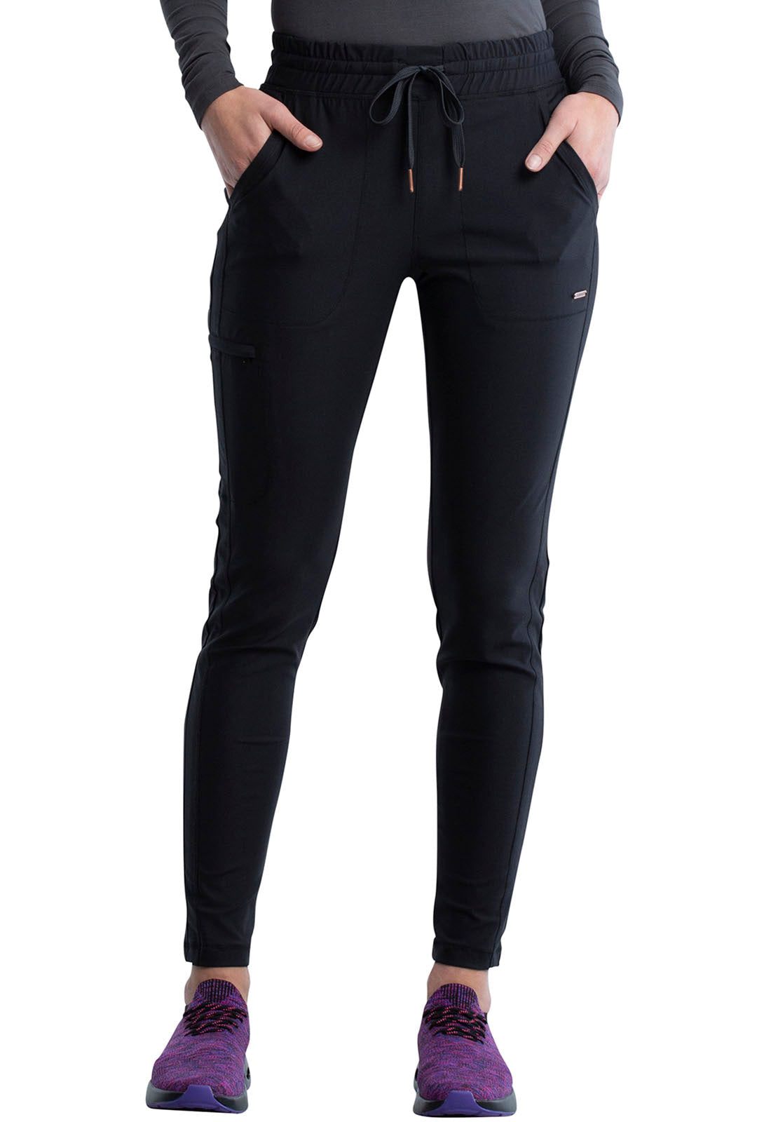 Black, women's medical uniform pants , fashionable nurses uniforms