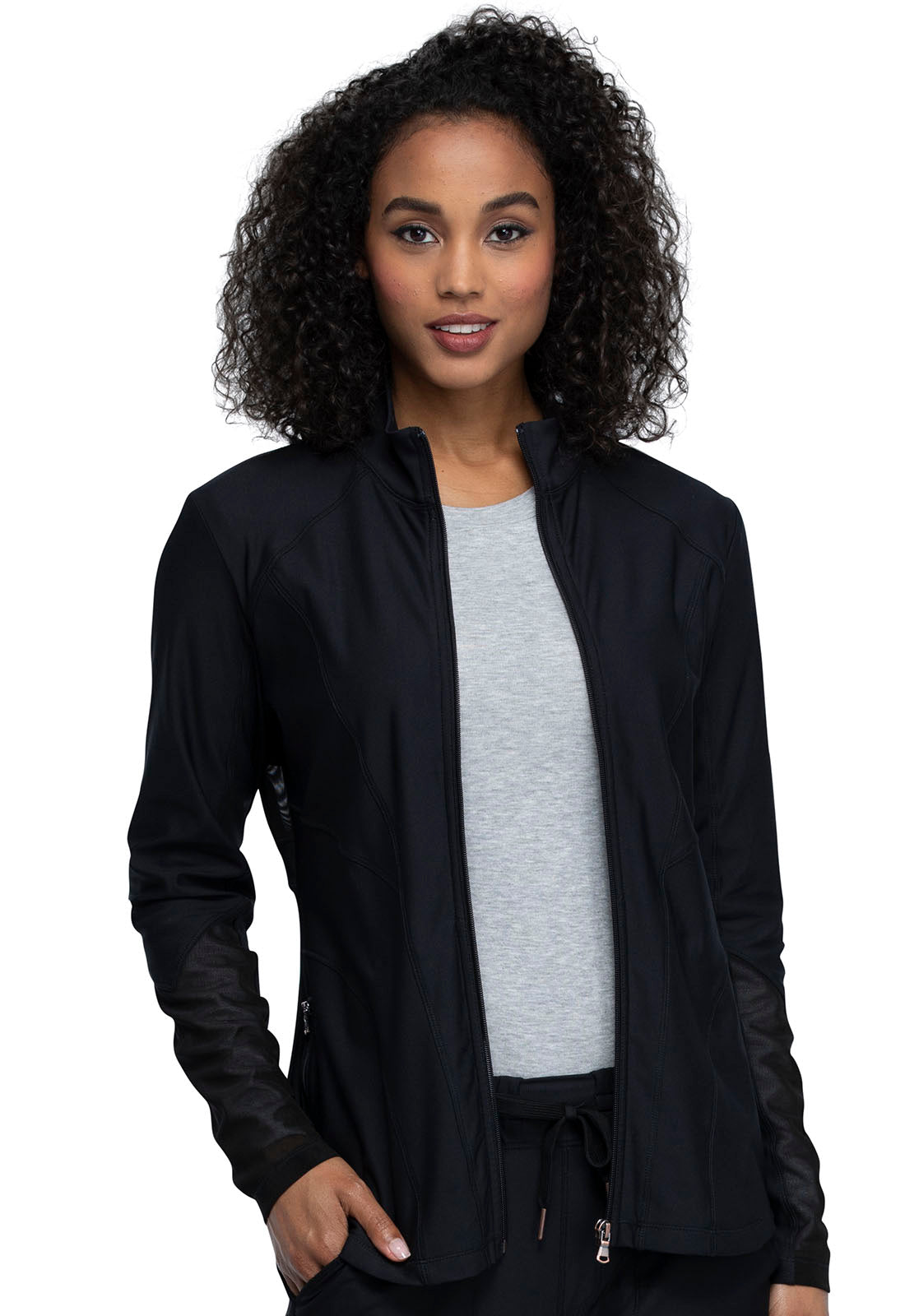 Women's Cherokee Form Zip Front Jacket - BodyMoves Scrubs Boutique