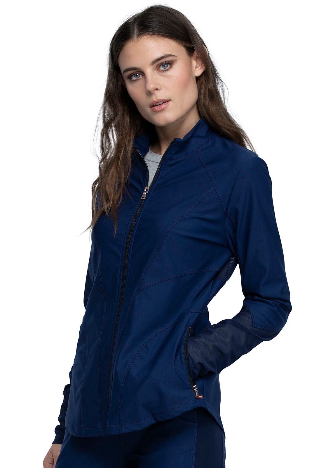 Women's Cherokee Form Zip Front Jacket - BodyMoves Scrubs Boutique