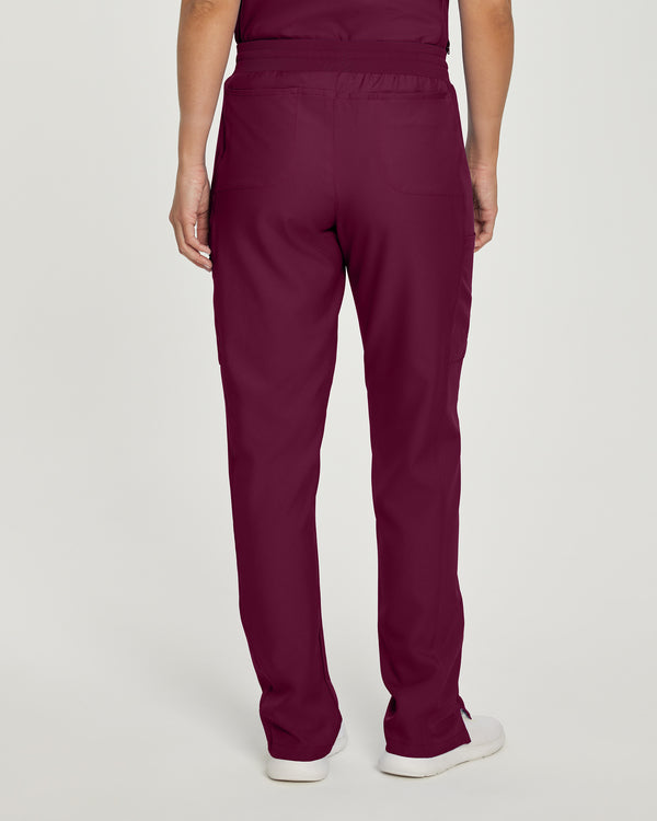 Women's Straight-Leg Cargo Scrub Pants (Petite Length) - BodyMoves Scrubs Boutique