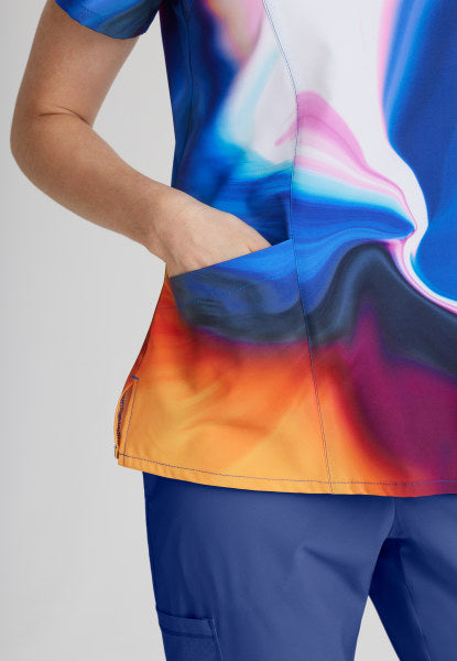 Women's BARCO ONE™ Fashion Print Top *Shimmering Skies*