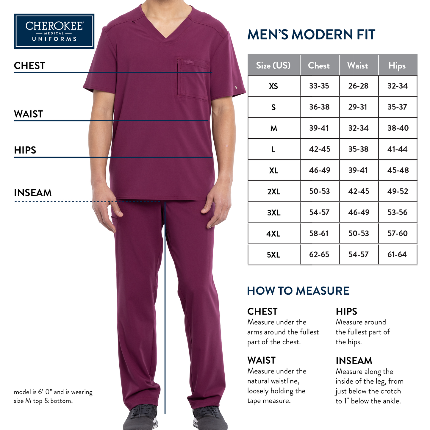 Men's Cherokee Form Tapered Leg Pull-on Pant - BodyMoves Scrubs Boutique