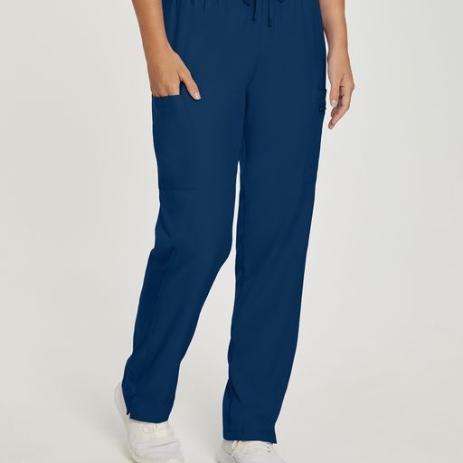 Women's Straight-Leg Cargo Scrub Pants (Petite Length) - BodyMoves Scrubs Boutique
