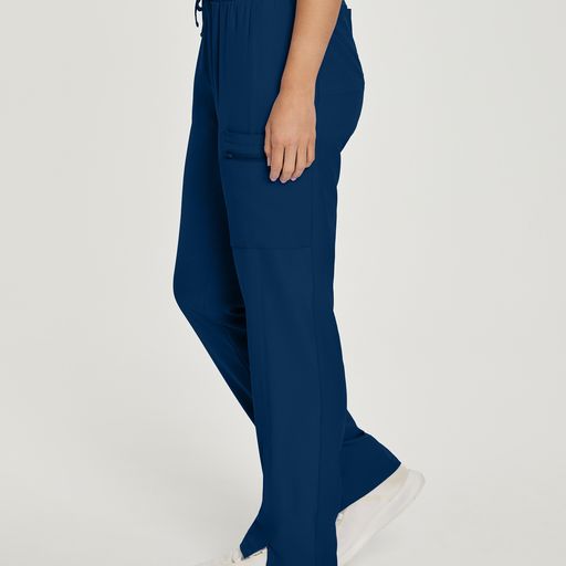 Women's Straight-Leg Cargo Scrub Pants (Petite Length)