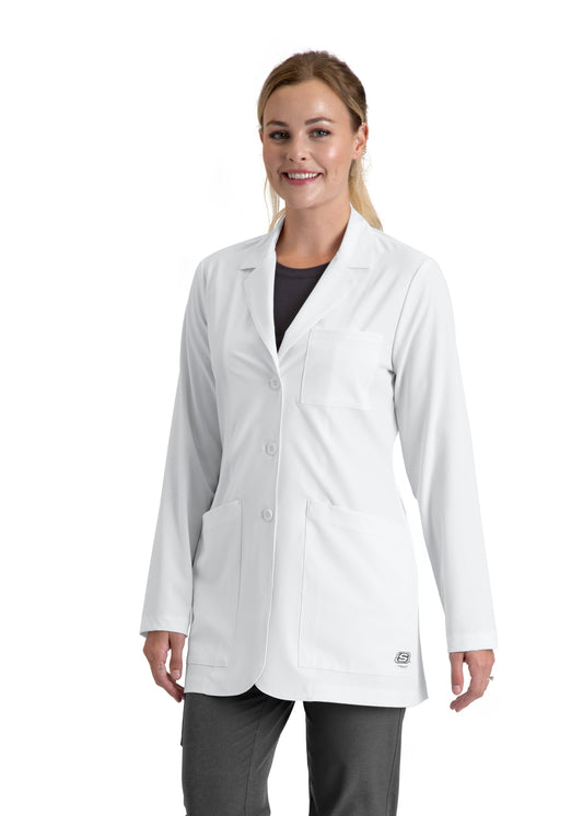 white lab coat