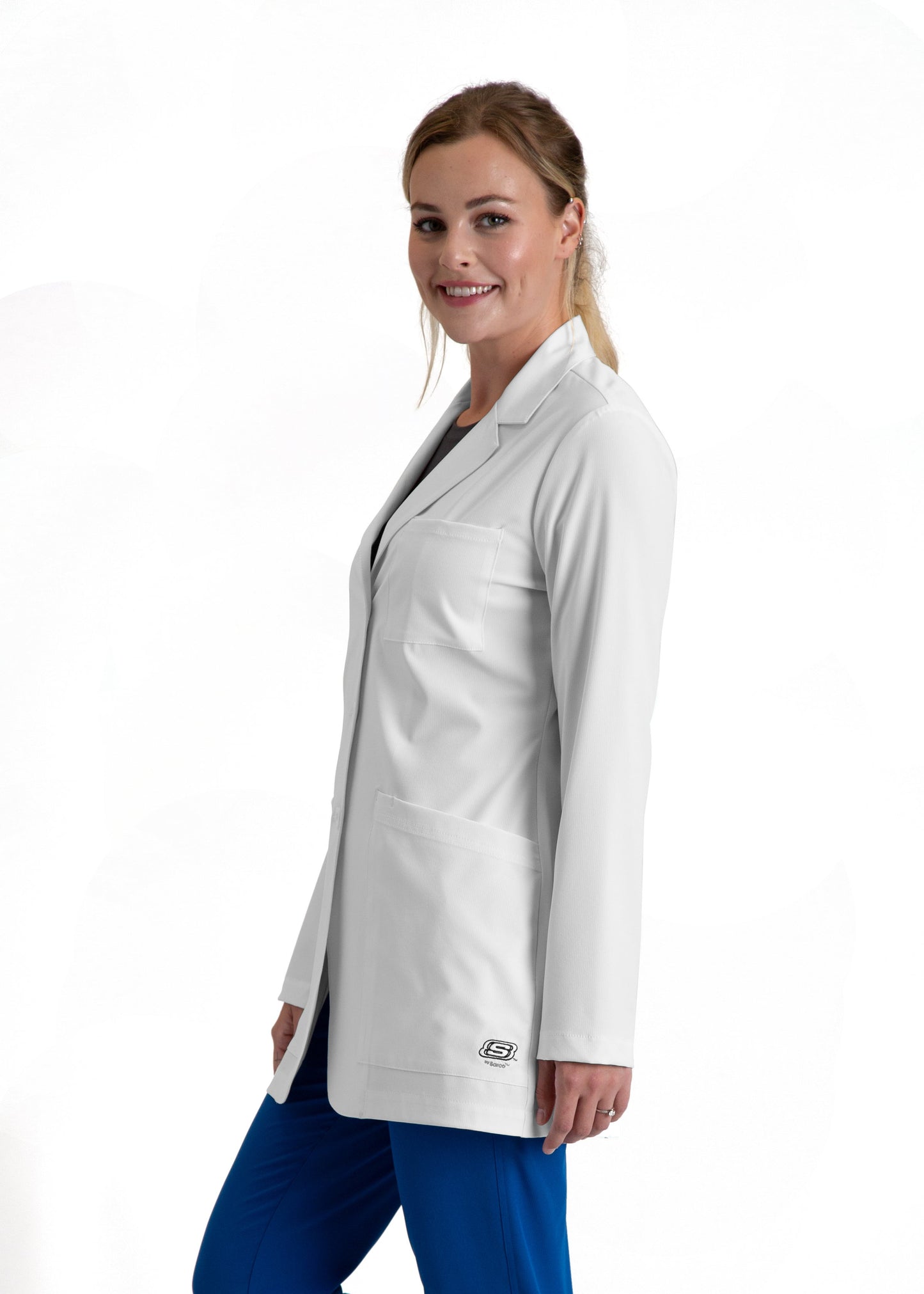 white lab coat