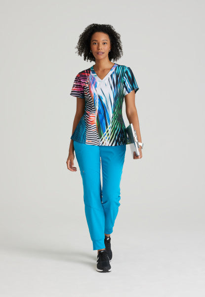 Women's BARCO ONE™ Fashion Print Top *ULTRA RADIANT* - BodyMoves Scrubs Boutique