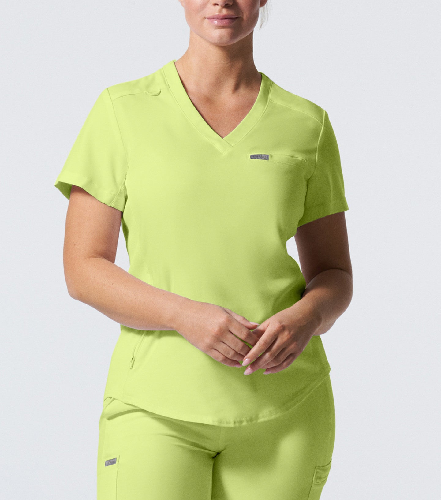 women's medical uniform tops, fashionable nurses uniforms, Women's Landau Forward 2-Pocket V-Neck Scrub Top