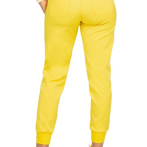 Women's Zavate Bright Vibes Jogger Blazing Yellow - BodyMoves Scrubs Boutique