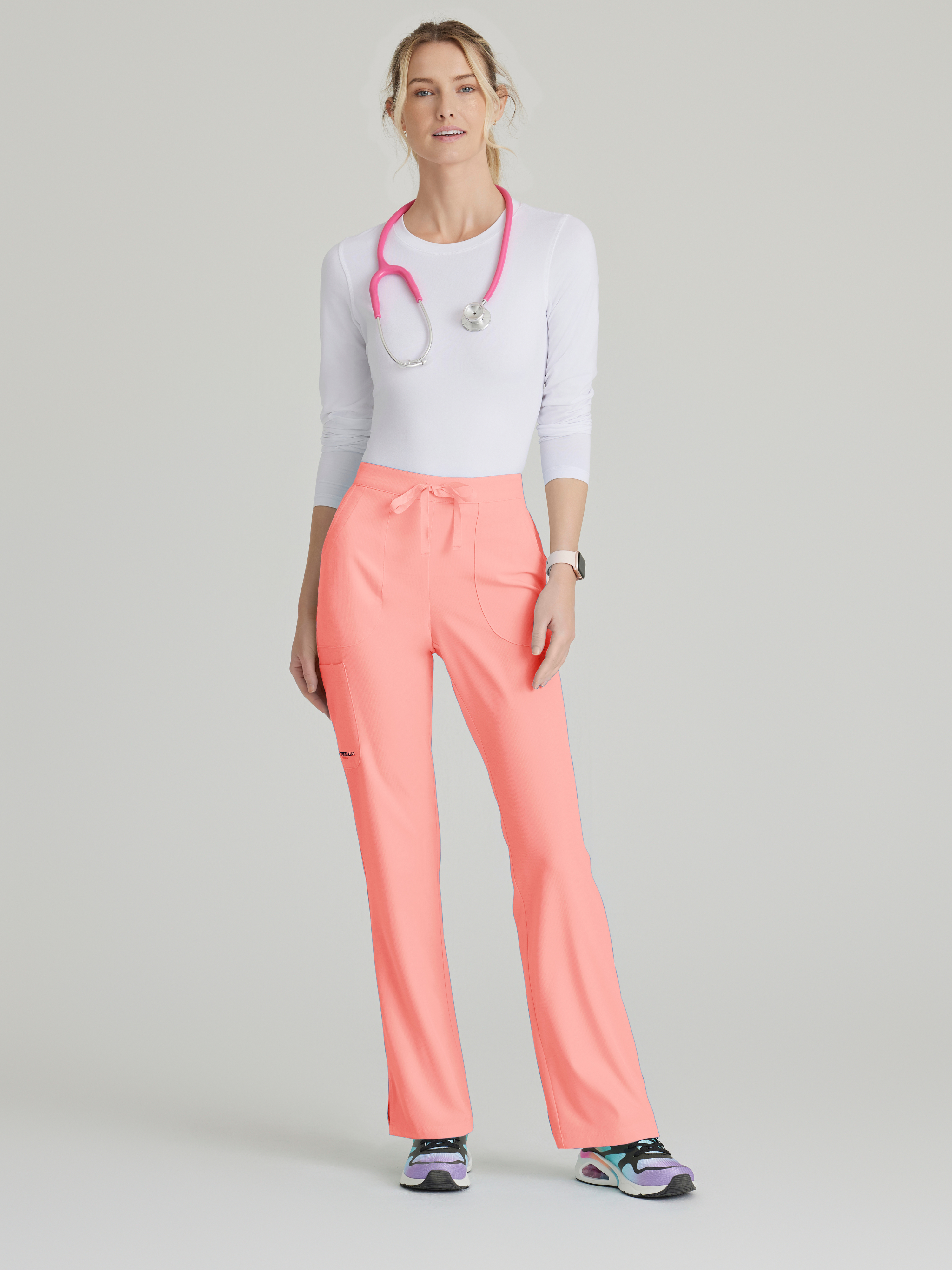 Reliance 3-Pocket Mid-Rise Fit & Flare Leg Scrub Pant Skechers™ by BARCO®