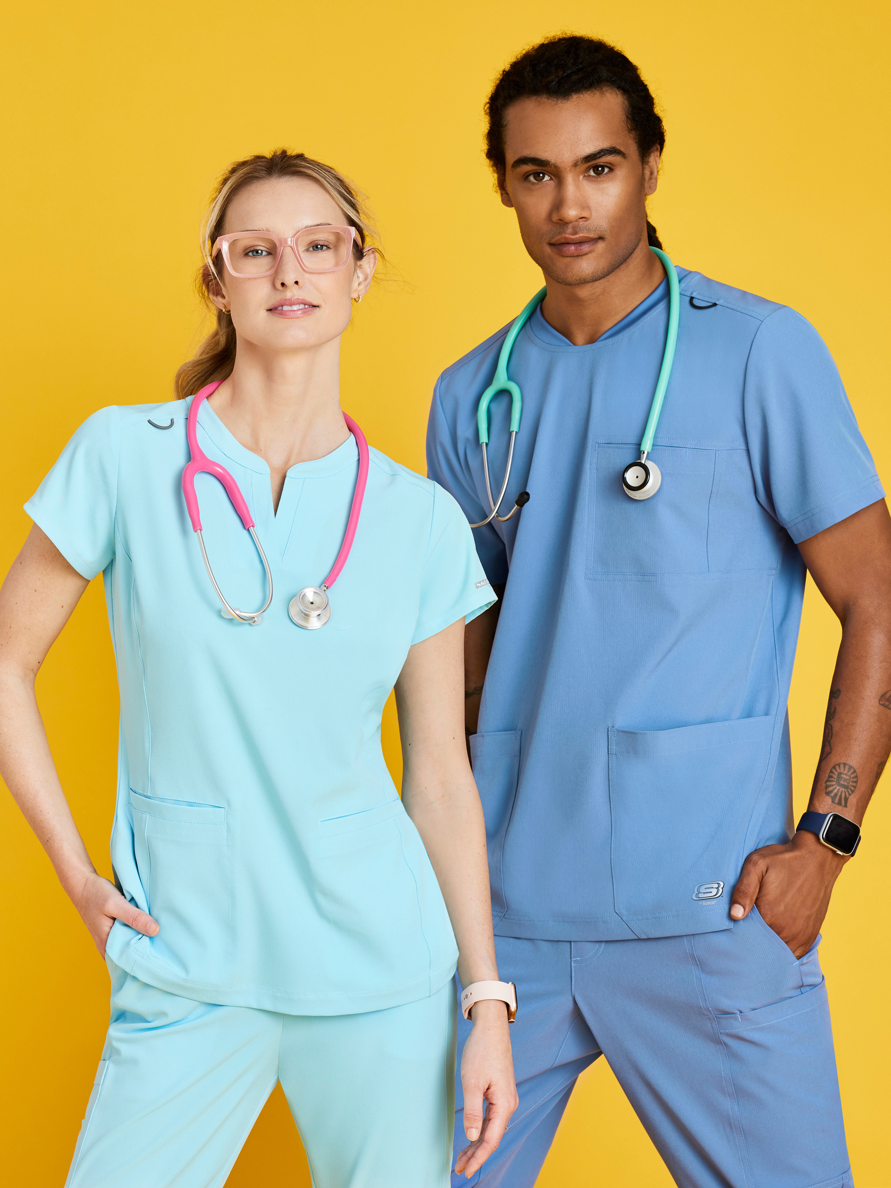 Thesis 3-Pocket Round Neck Scrub Top Skechers™ by BARCO®