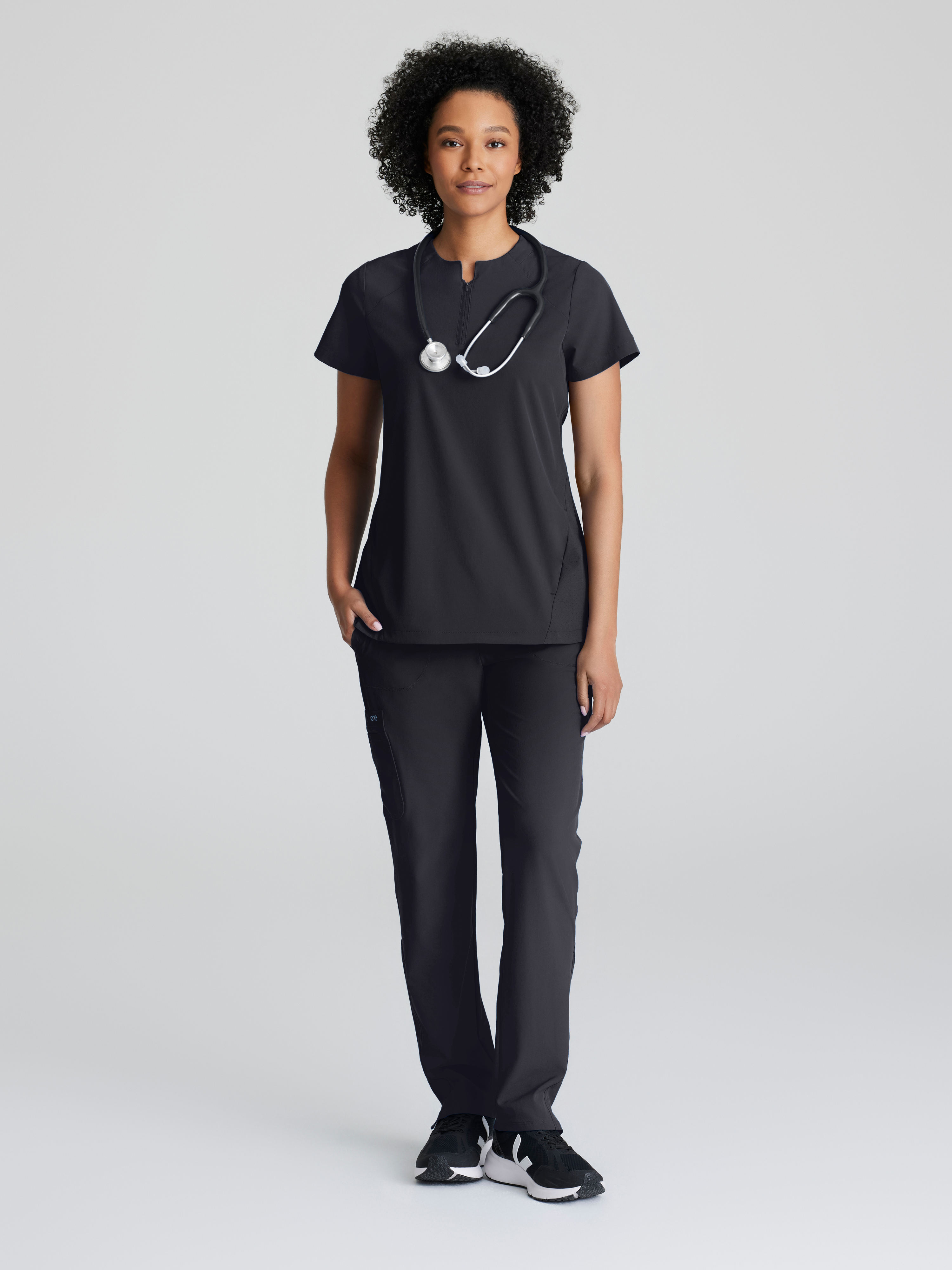 Flux 2-Pocket Banded Zip Collar Top BARCO® One