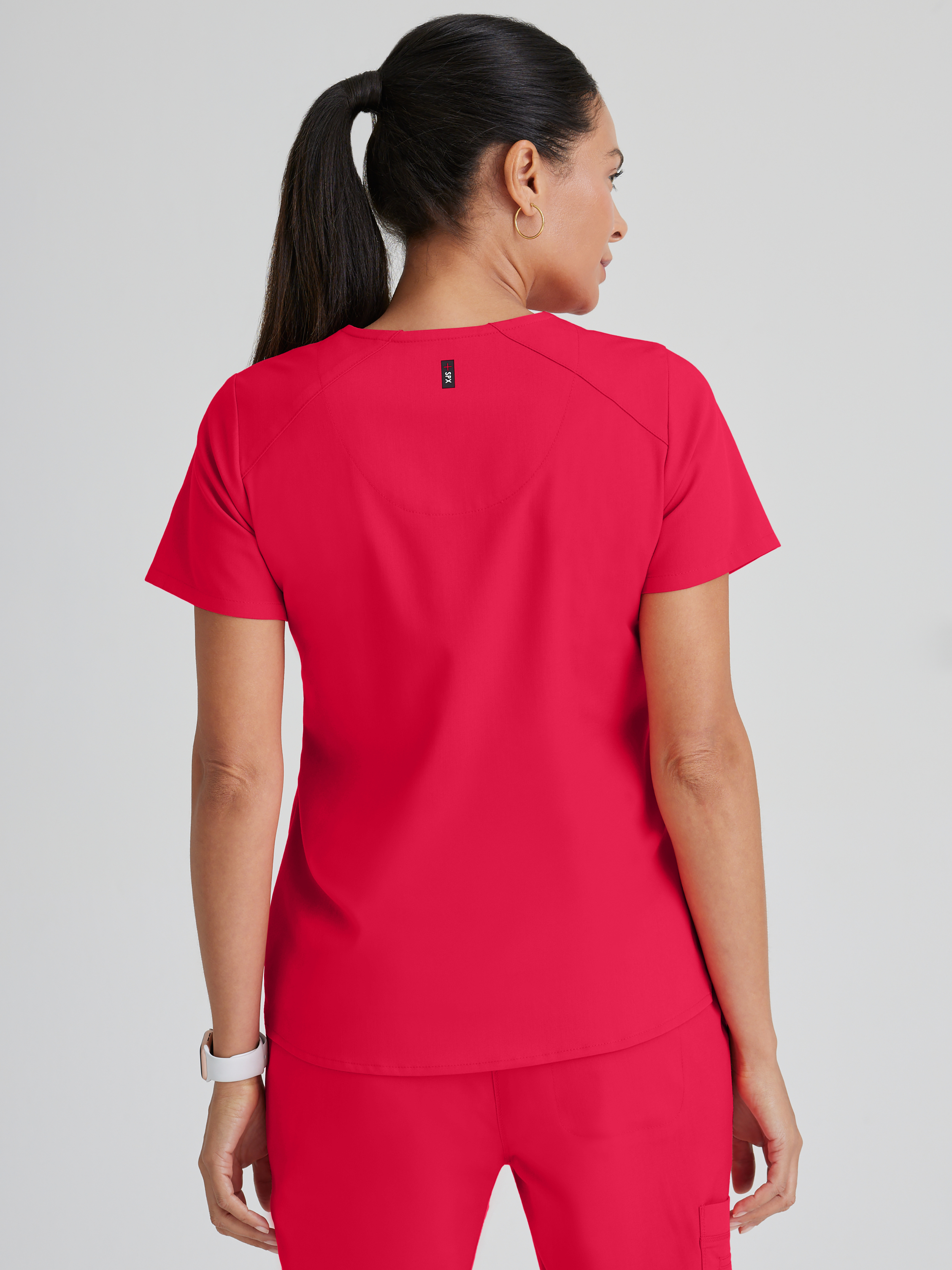 Emma 4-Pocket V-Neck Scrub Top Grey's Anatomy™ by BARCO® Spandex Stretch