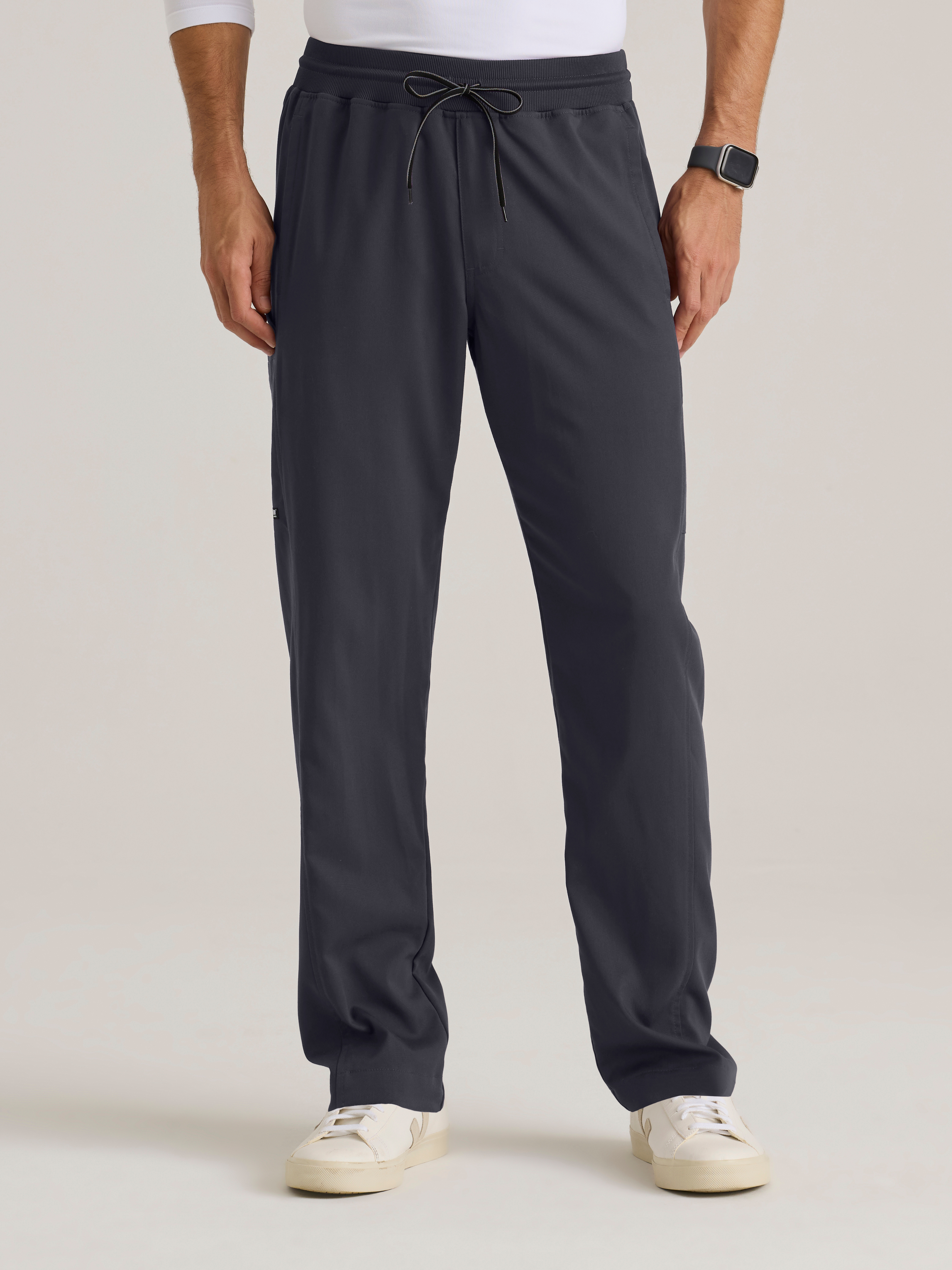 Hudson Straight Leg Drawcord Pant Grey's Anatomy™ by BARCO® Spandex Stretch