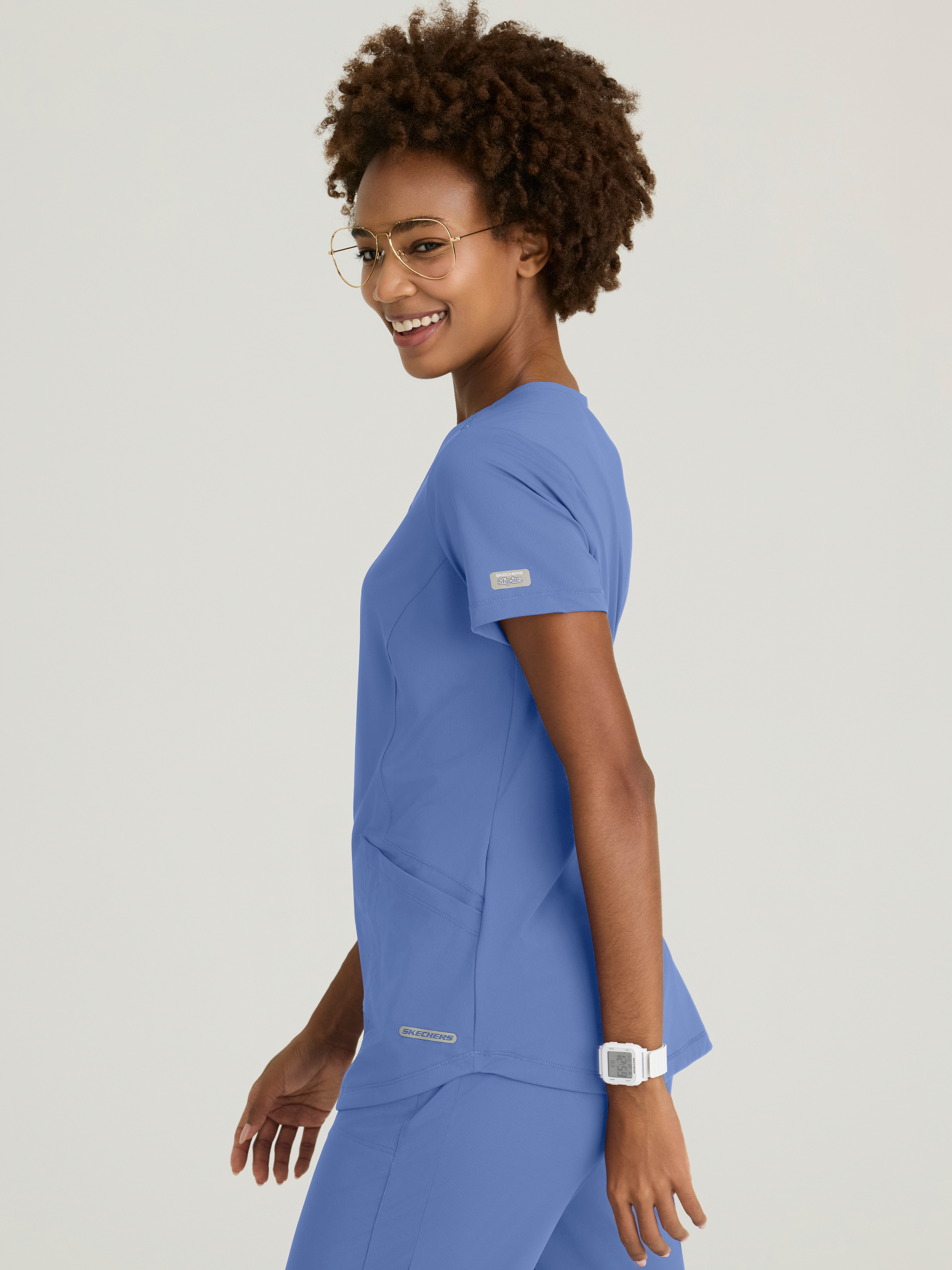 Serene 3-Pocket V-Neck Top Skechers™ by BARCO® Slip-ins