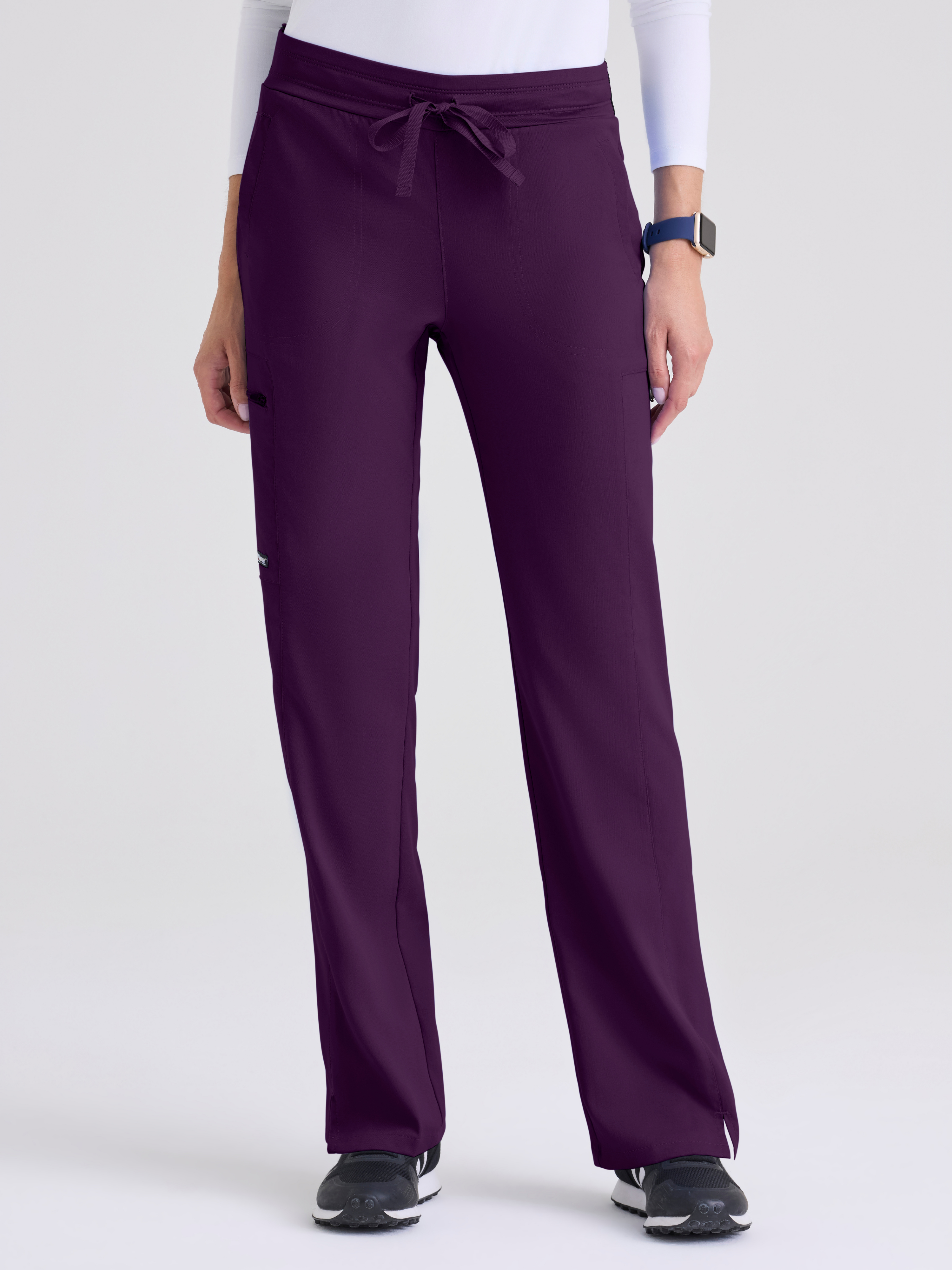 Kim 3-Pocket Mid-Rise Straight Leg Scrub Pant Grey's Anatomy™ by BARCO® Spandex Stretch