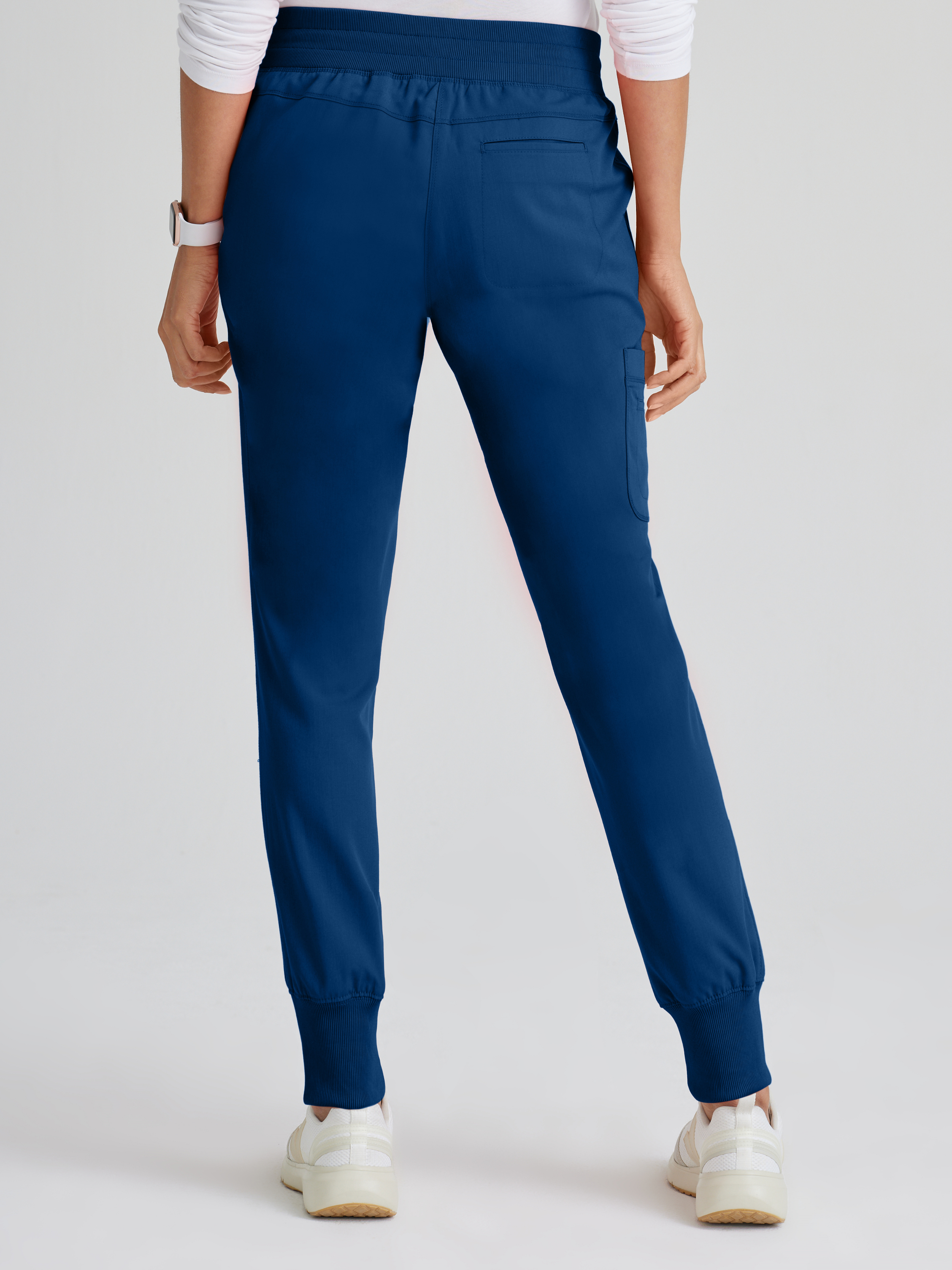 Eden 5-Pocket Mid-Rise Jogger Scrub Pant Grey's Anatomy™ by BARCO® Spandex Stretch