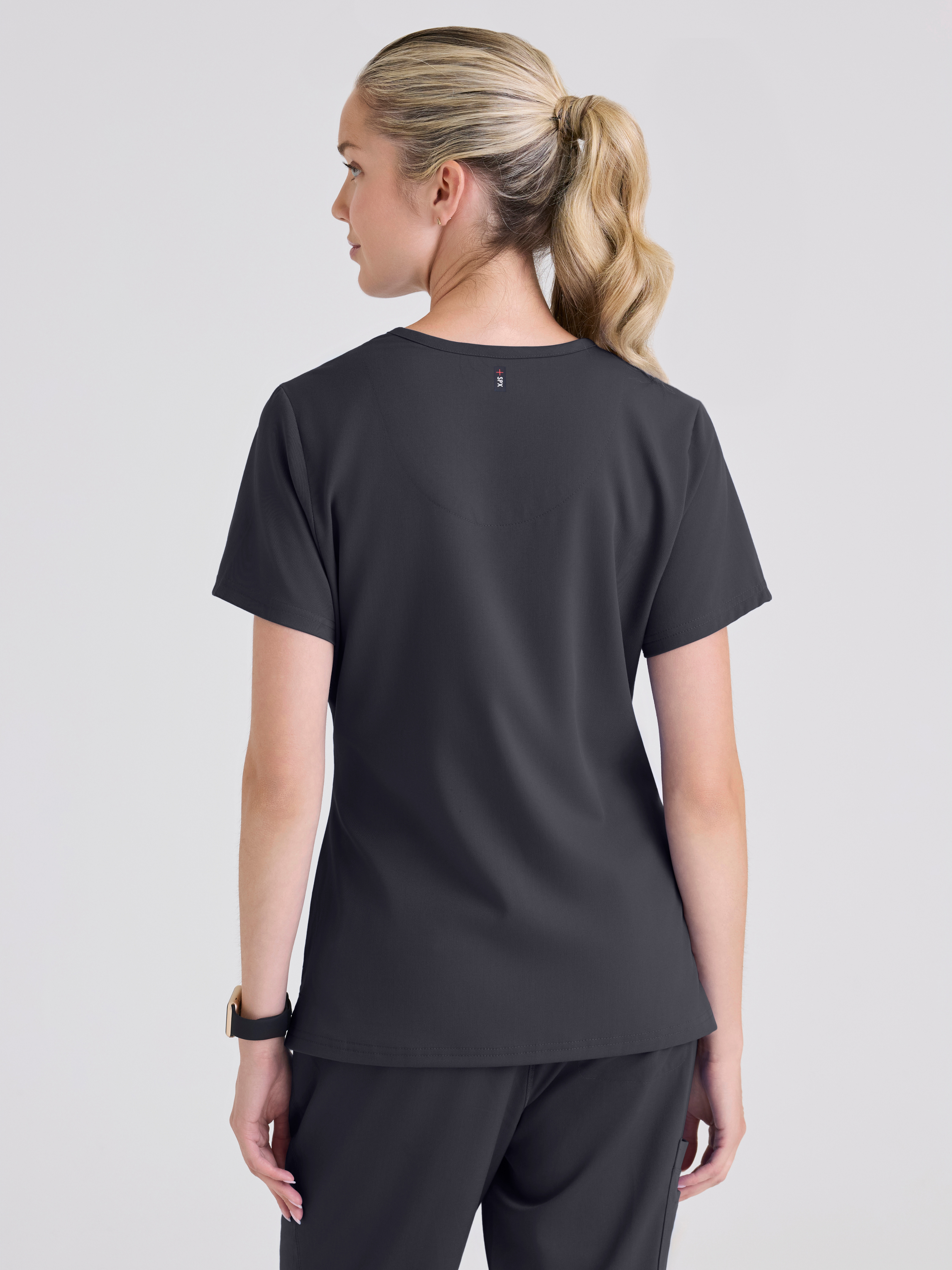 Bree 1-Pocket Tuck-In Scrub Top Grey's Anatomy™ by BARCO® Spandex Stretch