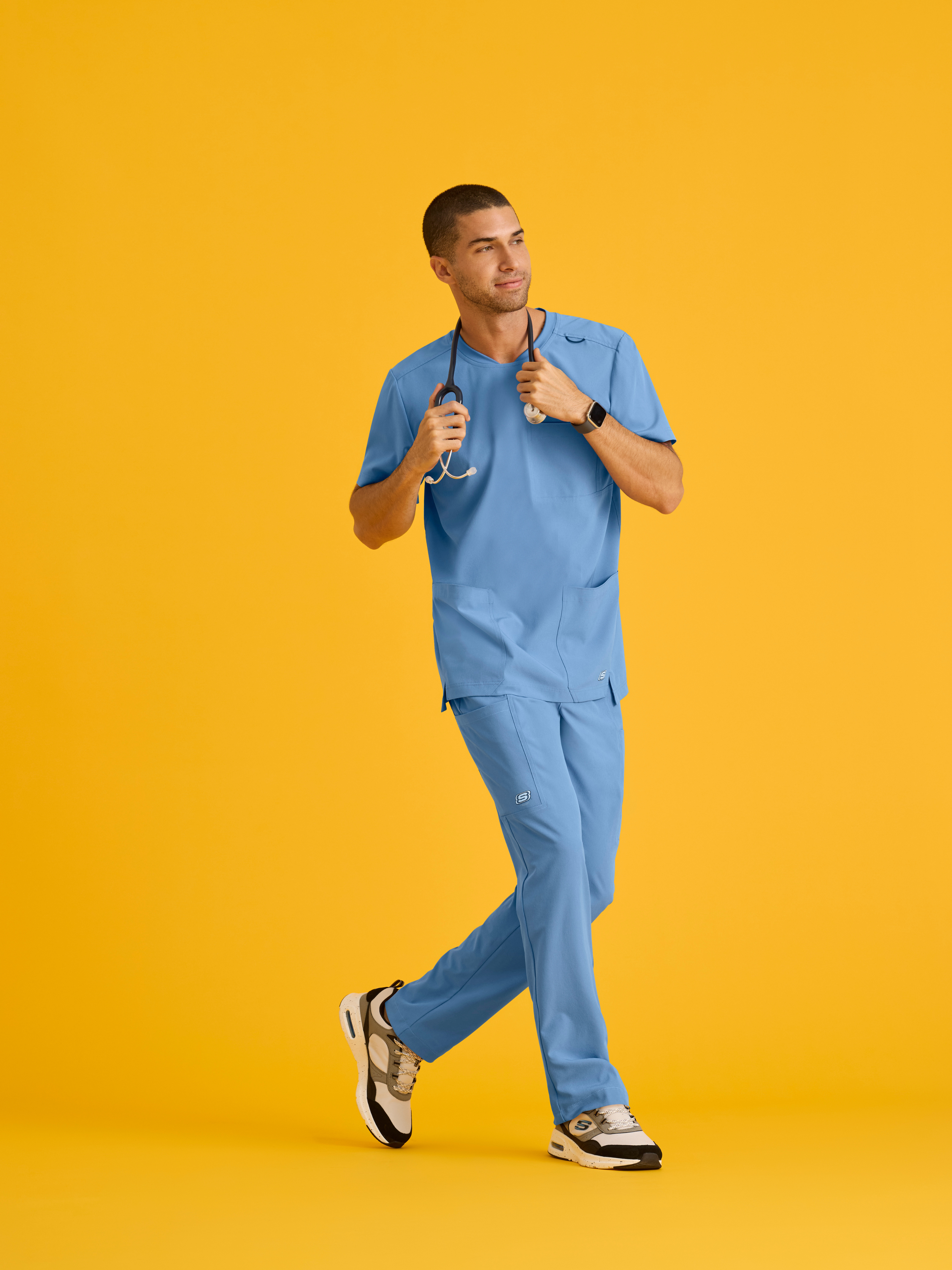 Thesis 3-Pocket Round Neck Scrub Top Skechers™ by BARCO®