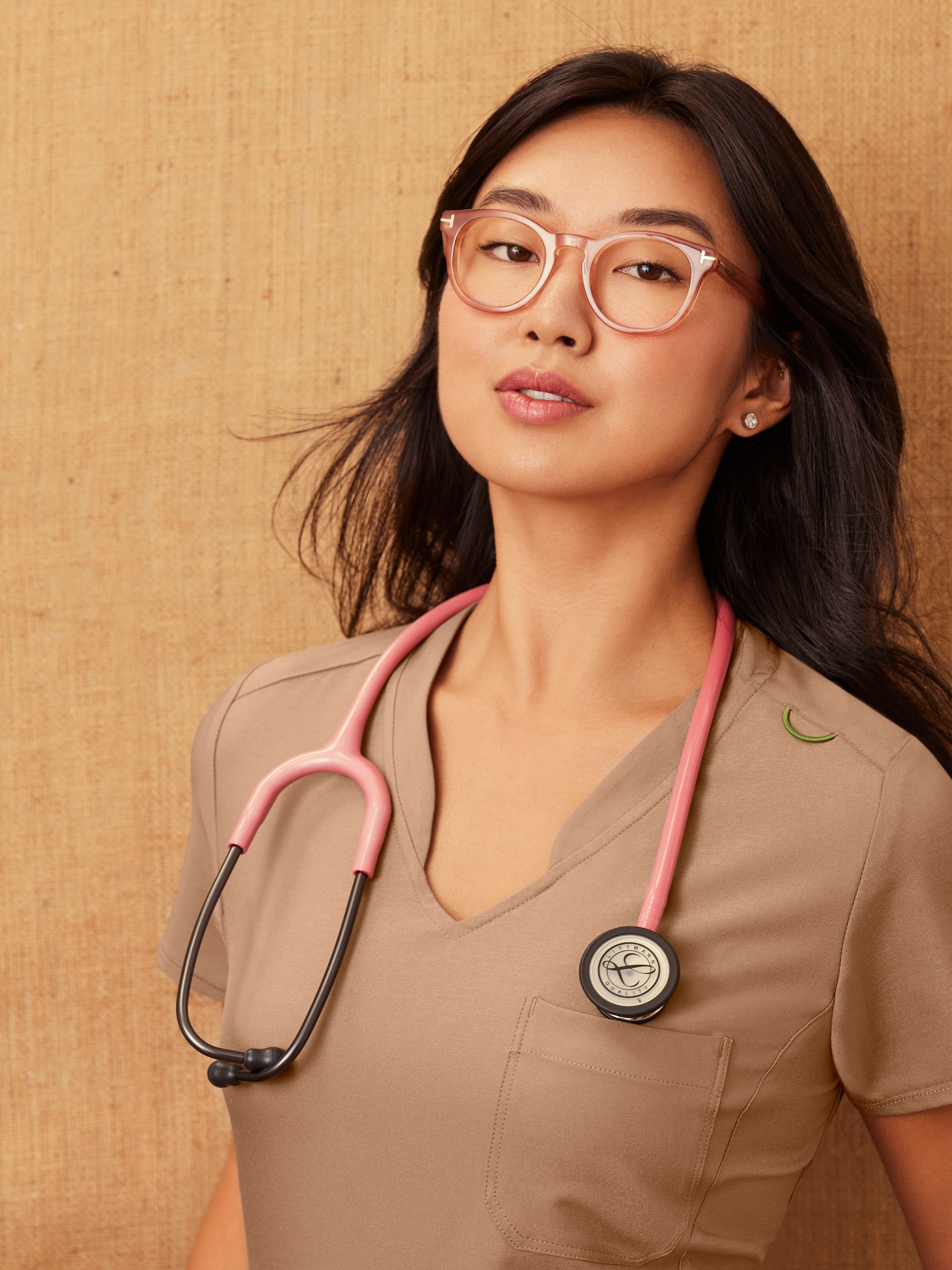 Sway 1-Pocket Banded V-Neck Ciclo® Scrub Top Grey's Anatomy™ by BARCO® Evolve