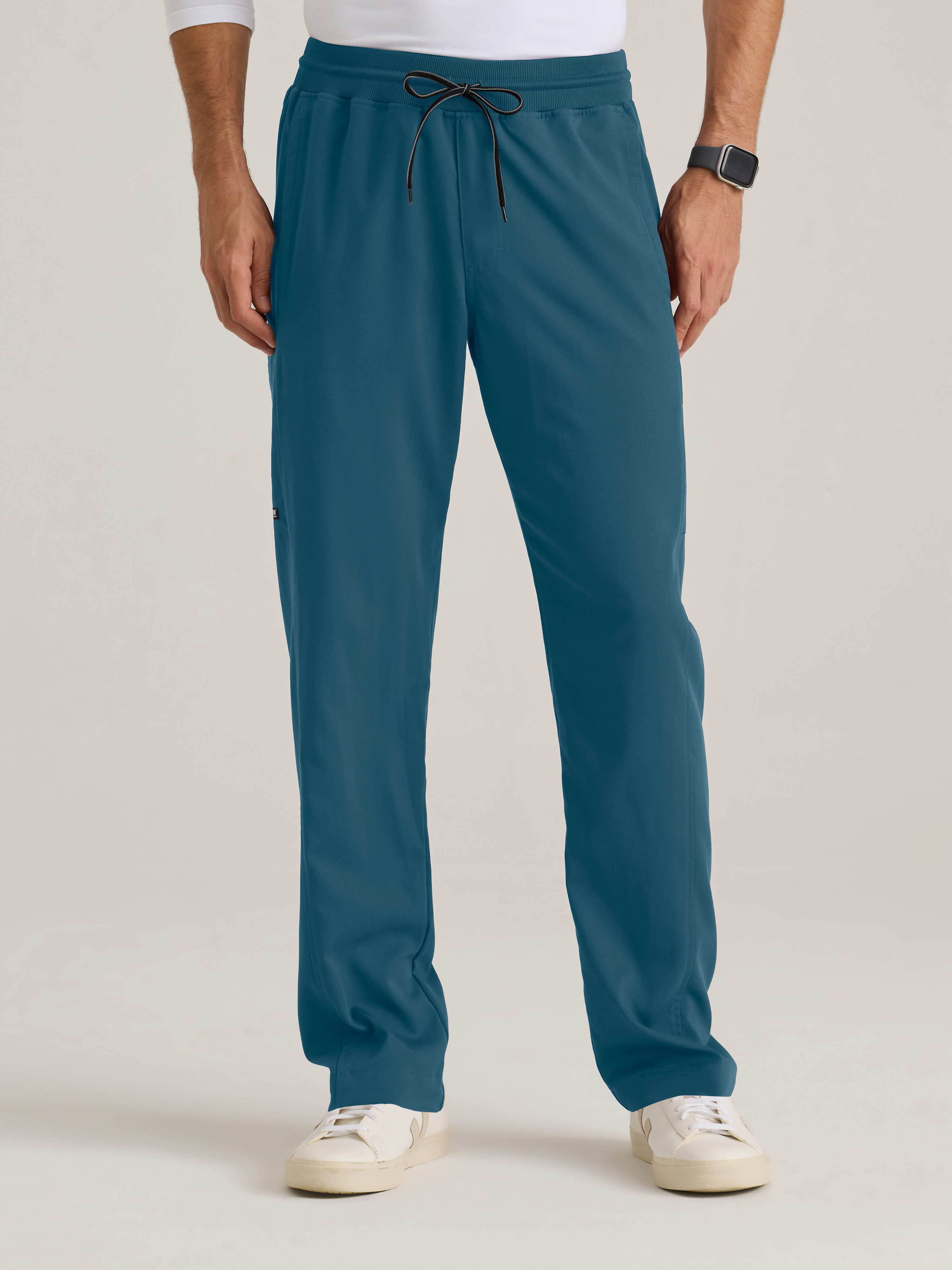 Hudson Straight Leg Drawcord Pant Grey's Anatomy™ by BARCO® Spandex Stretch