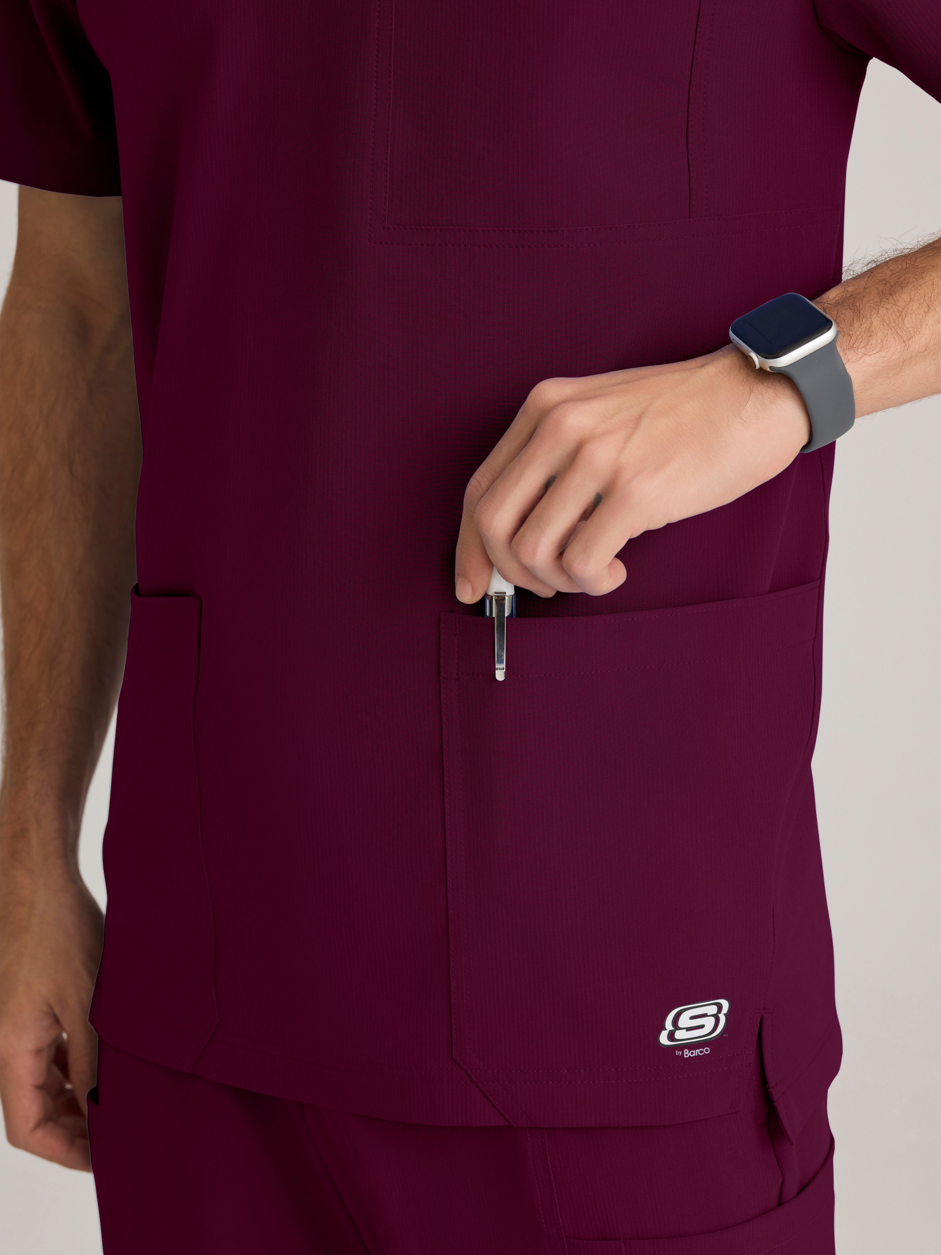 Thesis 3-Pocket Round Neck Scrub Top Skechers™ by BARCO®