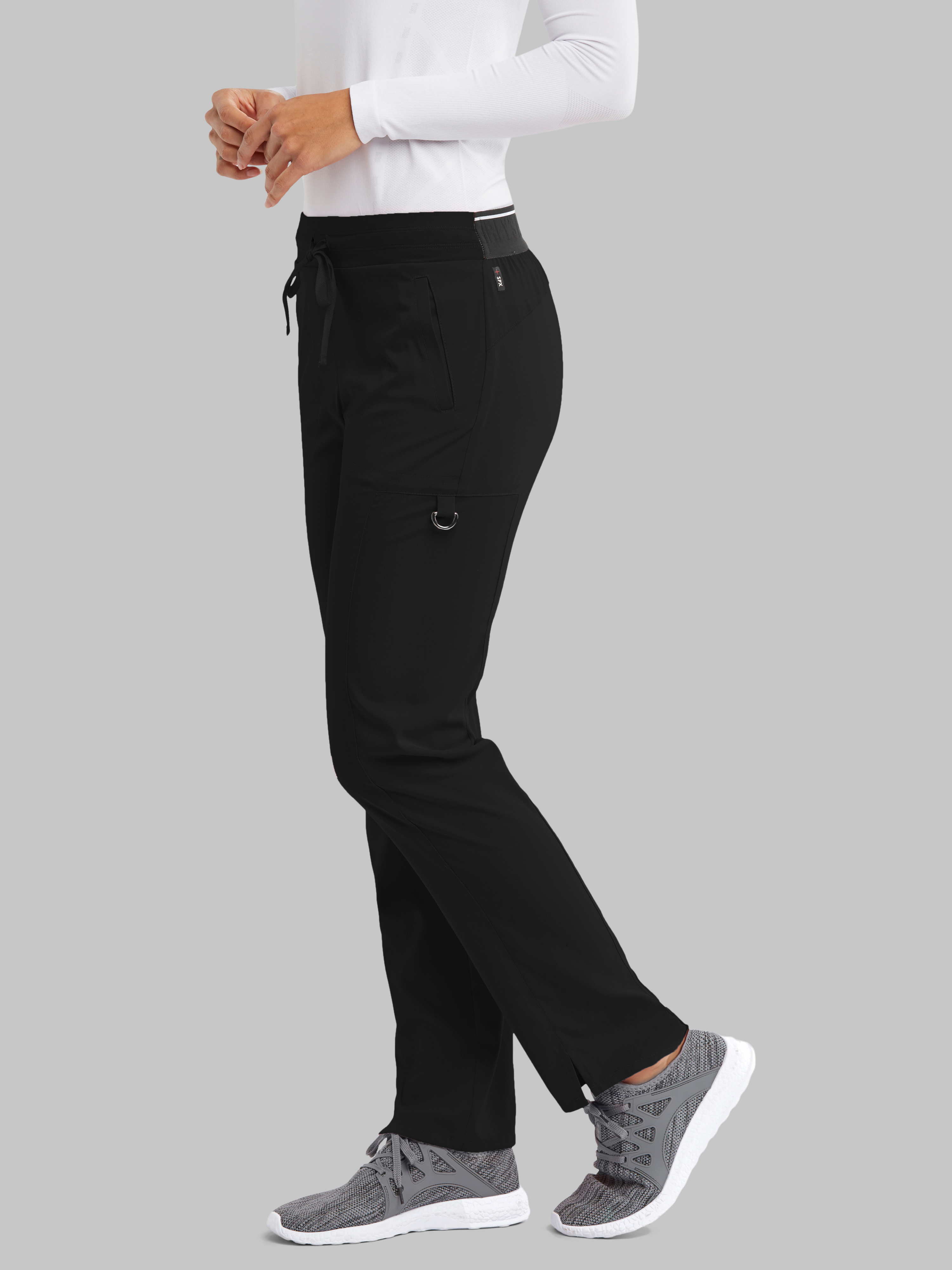 Kim 3-Pocket Mid-Rise Straight Leg Scrub Pant Grey's Anatomy™ by BARCO® Spandex Stretch