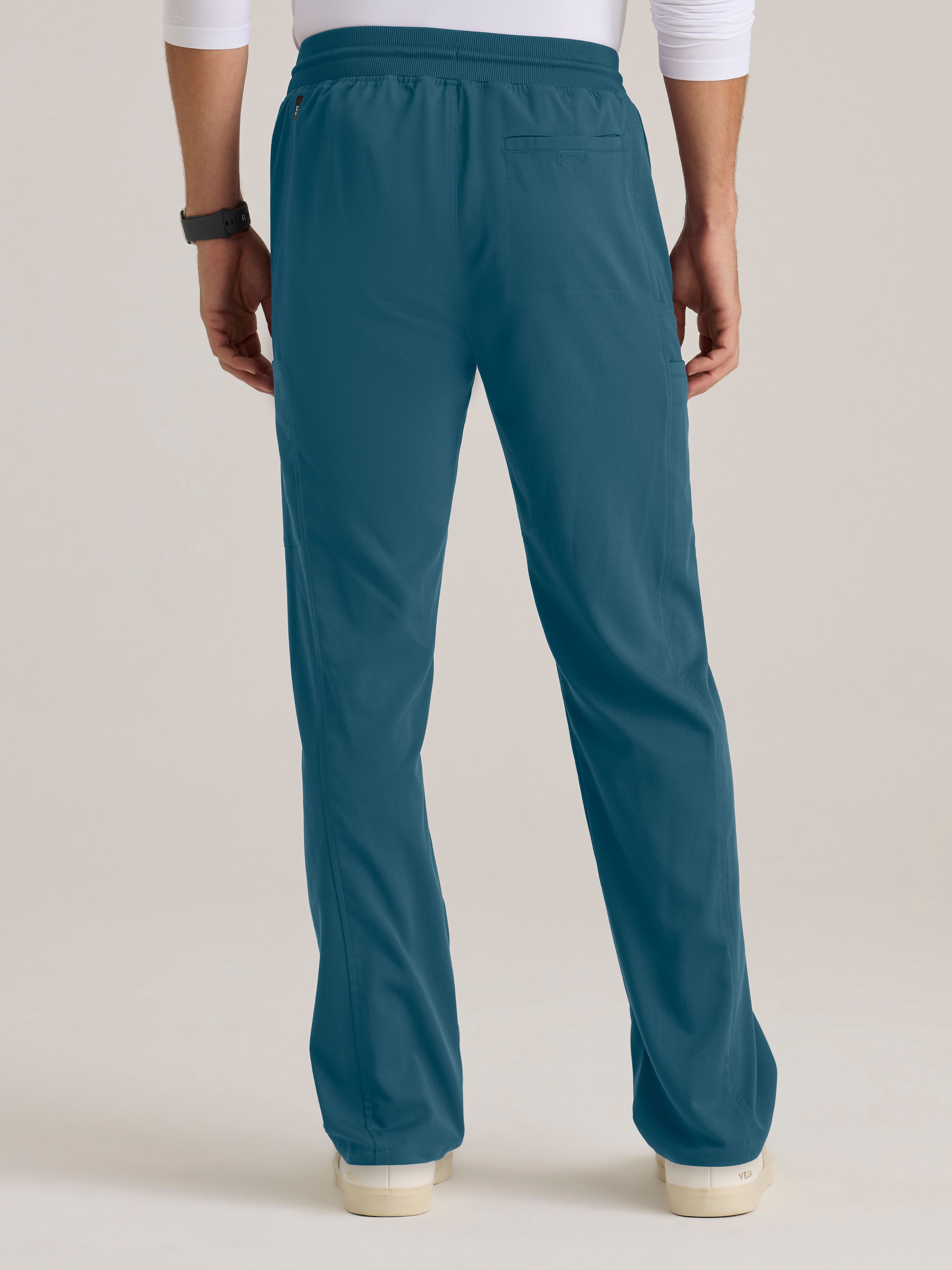 Hudson Straight Leg Drawcord Pant Grey's Anatomy™ by BARCO® Spandex Stretch