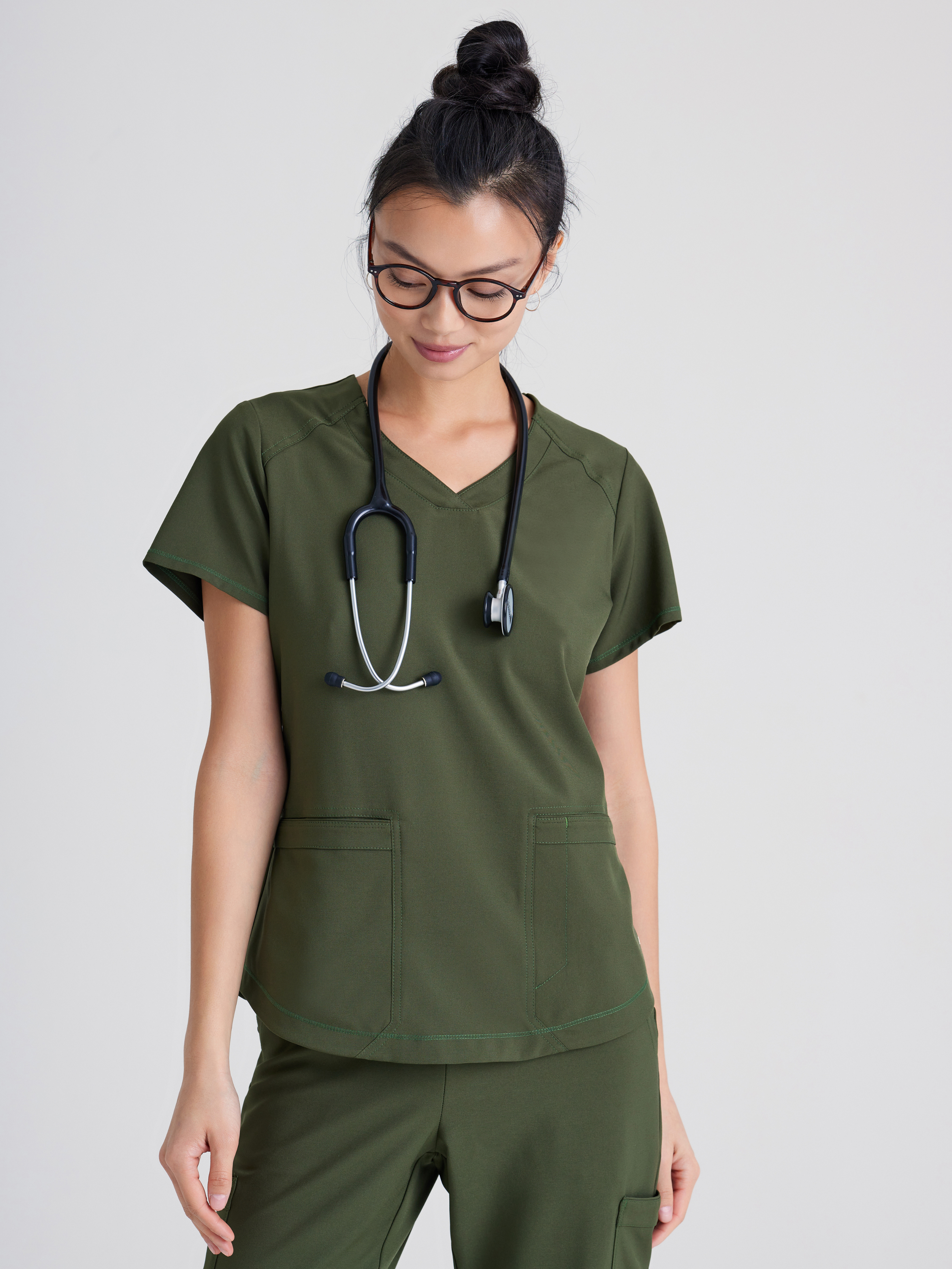 Rhythm 2-Pocket Ciclo® Scrub Top Grey's Anatomy™ by BARCO®  Evolve