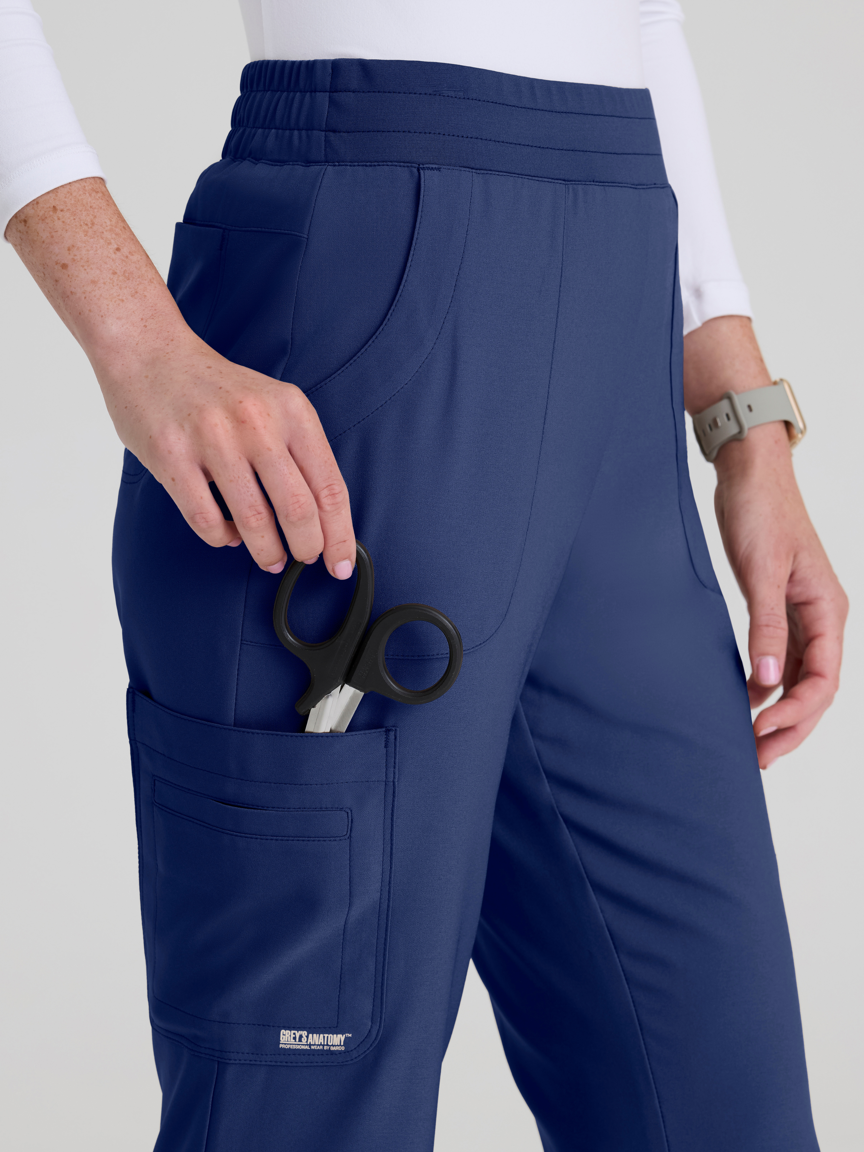 Sky 6-Pocket Jersey Waistband Fit & Flare Pant Grey's Anatomy™ by BARCO® Evolve