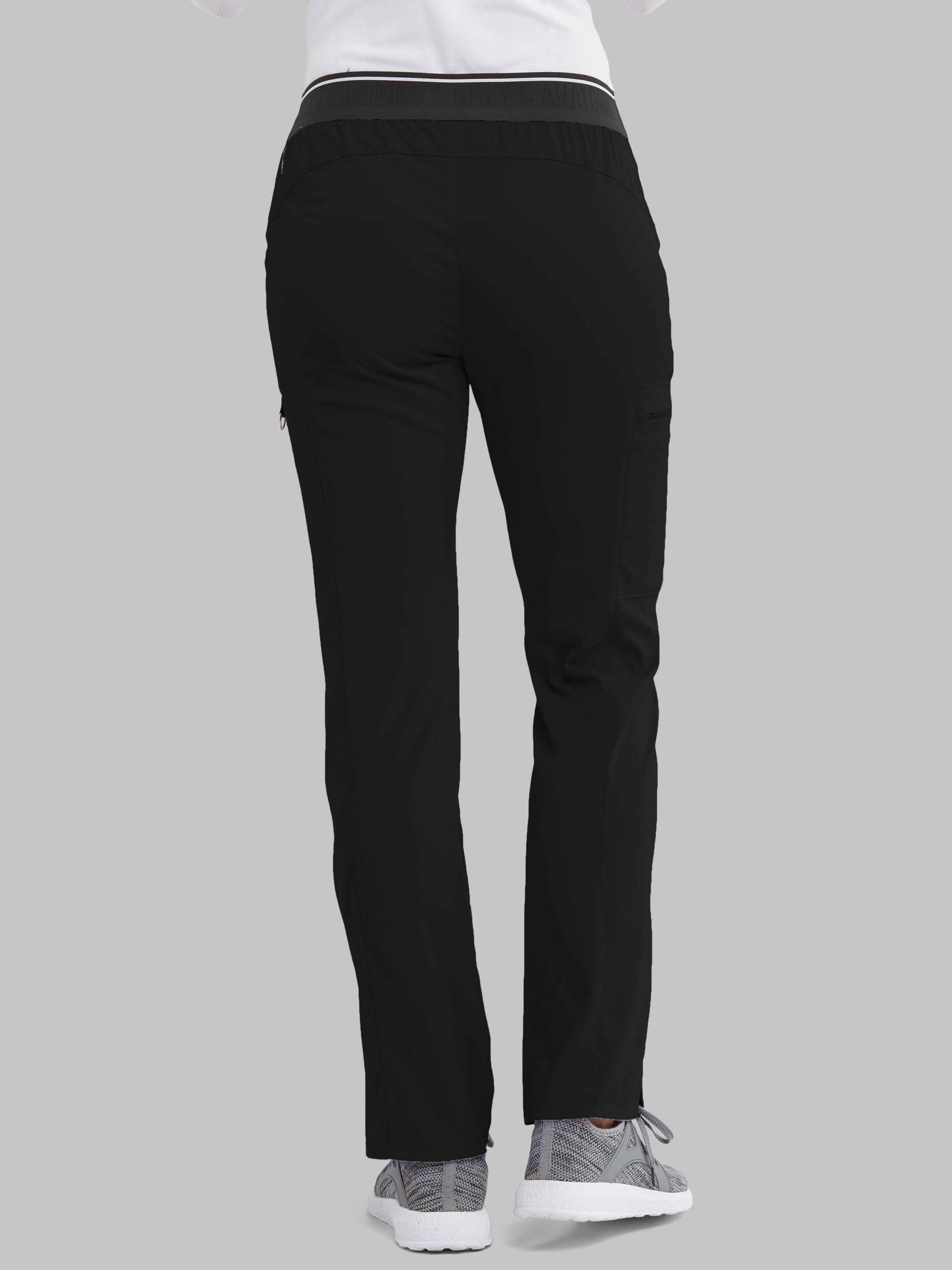 Kim 3-Pocket Mid-Rise Straight Leg Scrub Pant Grey's Anatomy™ by BARCO® Spandex Stretch