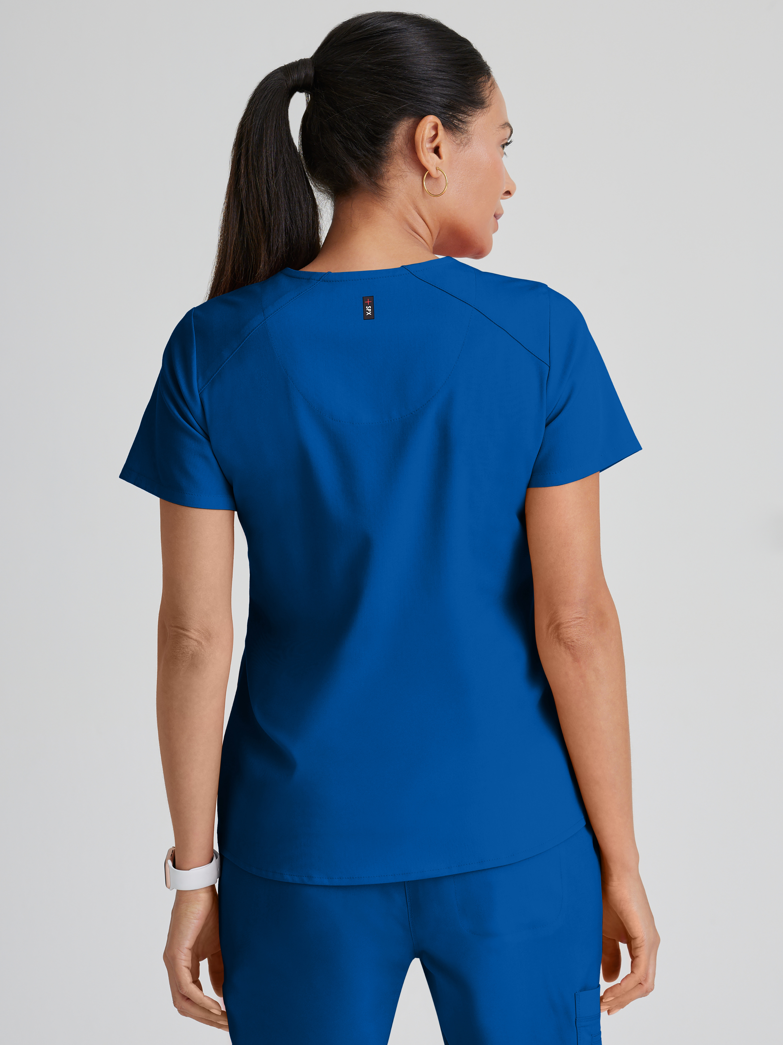 Emma 4-Pocket V-Neck Scrub Top Grey's Anatomy™ by BARCO® Spandex Stretch