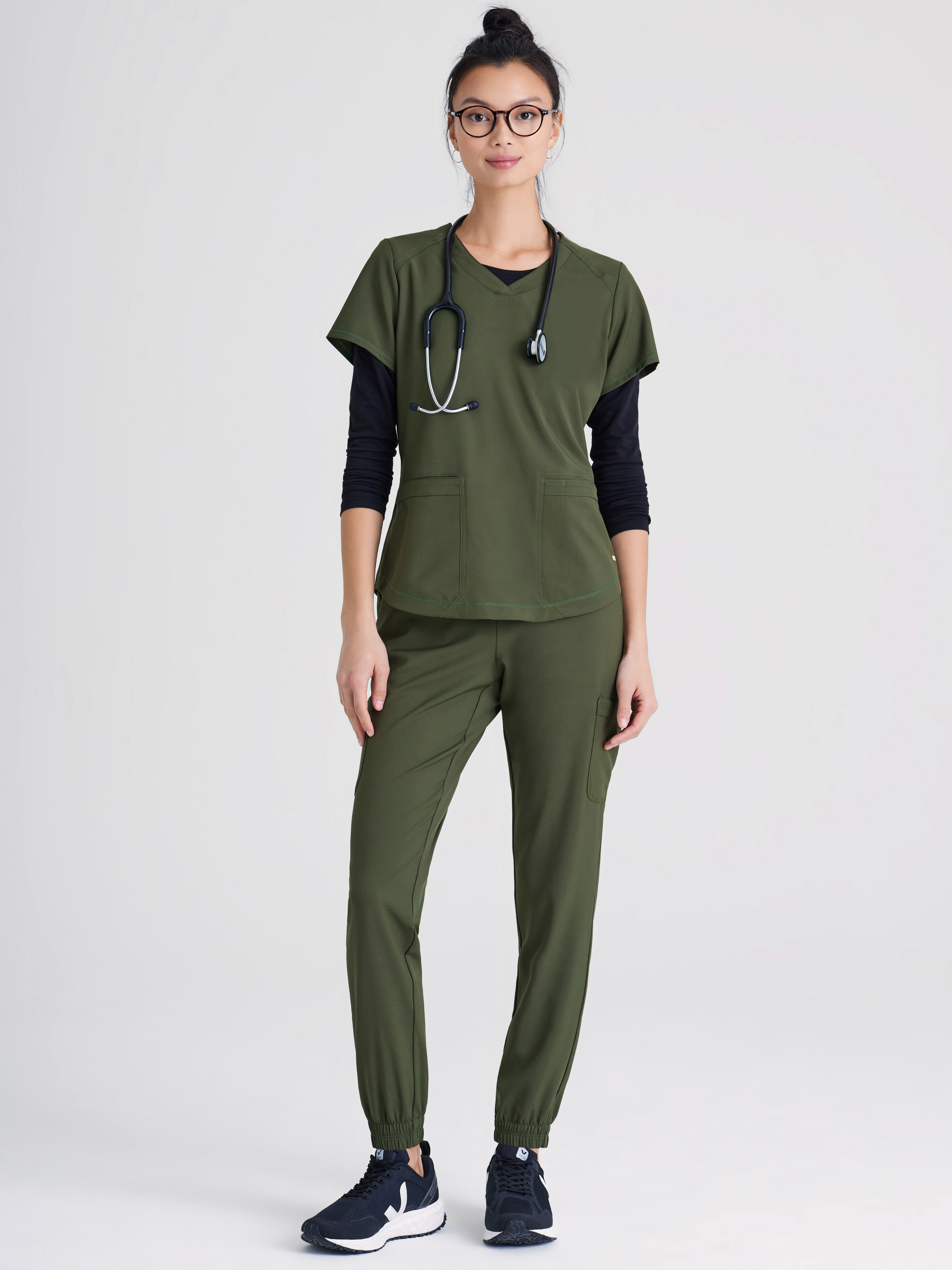 Rhythm 2-Pocket Ciclo® Scrub Top Grey's Anatomy™ by BARCO®  Evolve