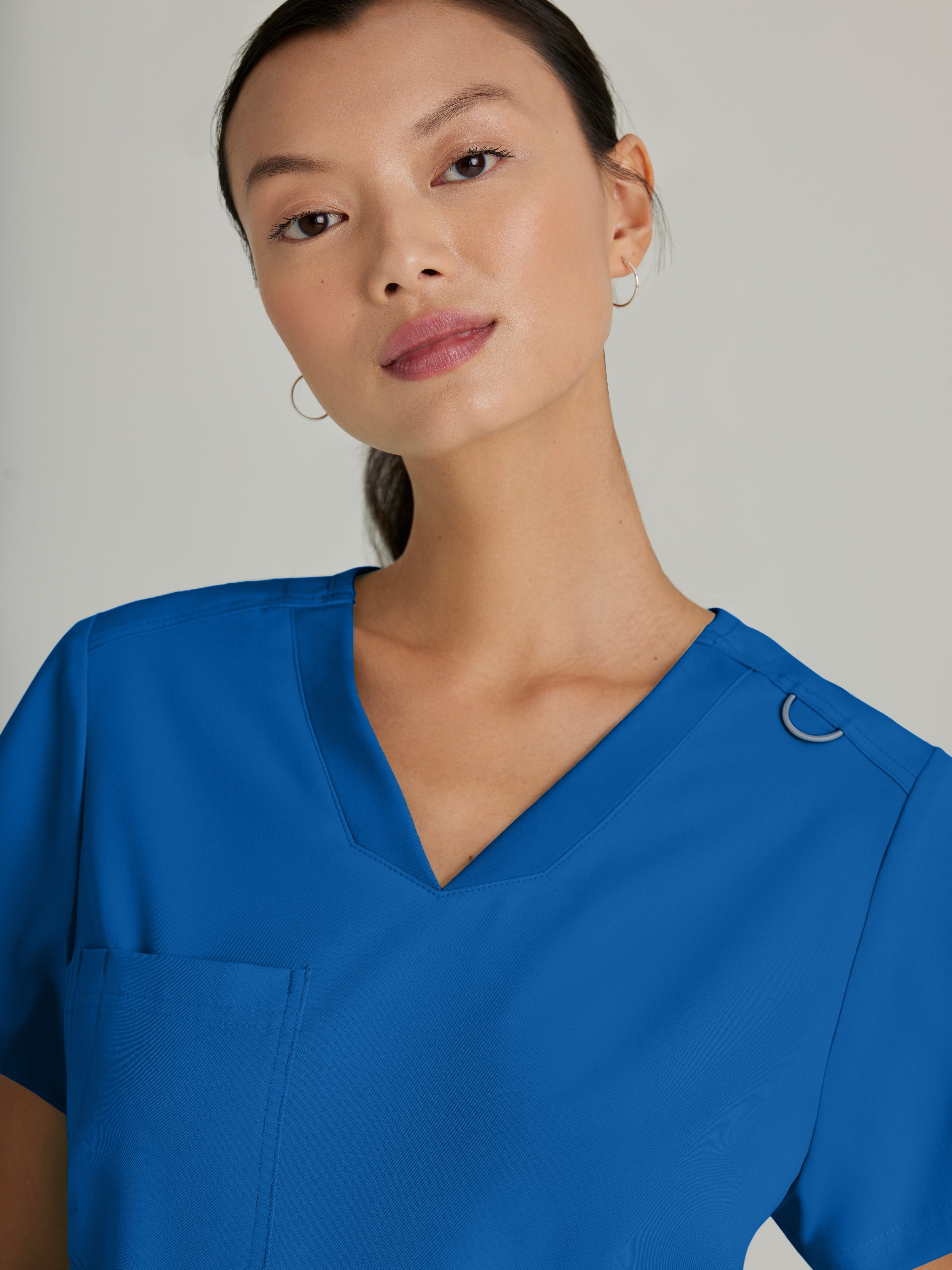 Bree 1-Pocket Tuck-In Scrub Top Grey's Anatomy™ by BARCO® Spandex Stretch