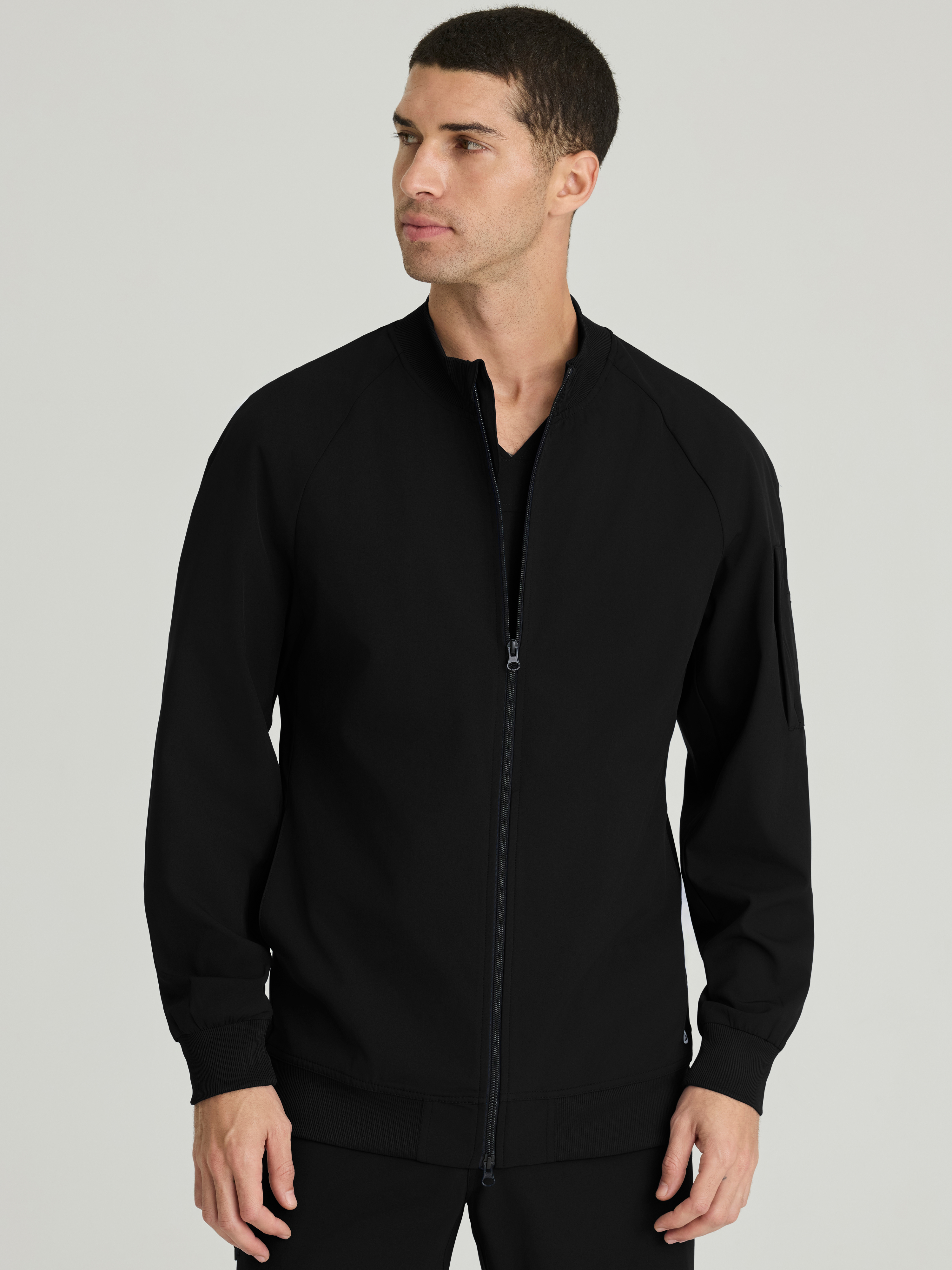 Amplify 3-Pocket Stand-Up Collar Warmup Scrub Jacket BARCO® One