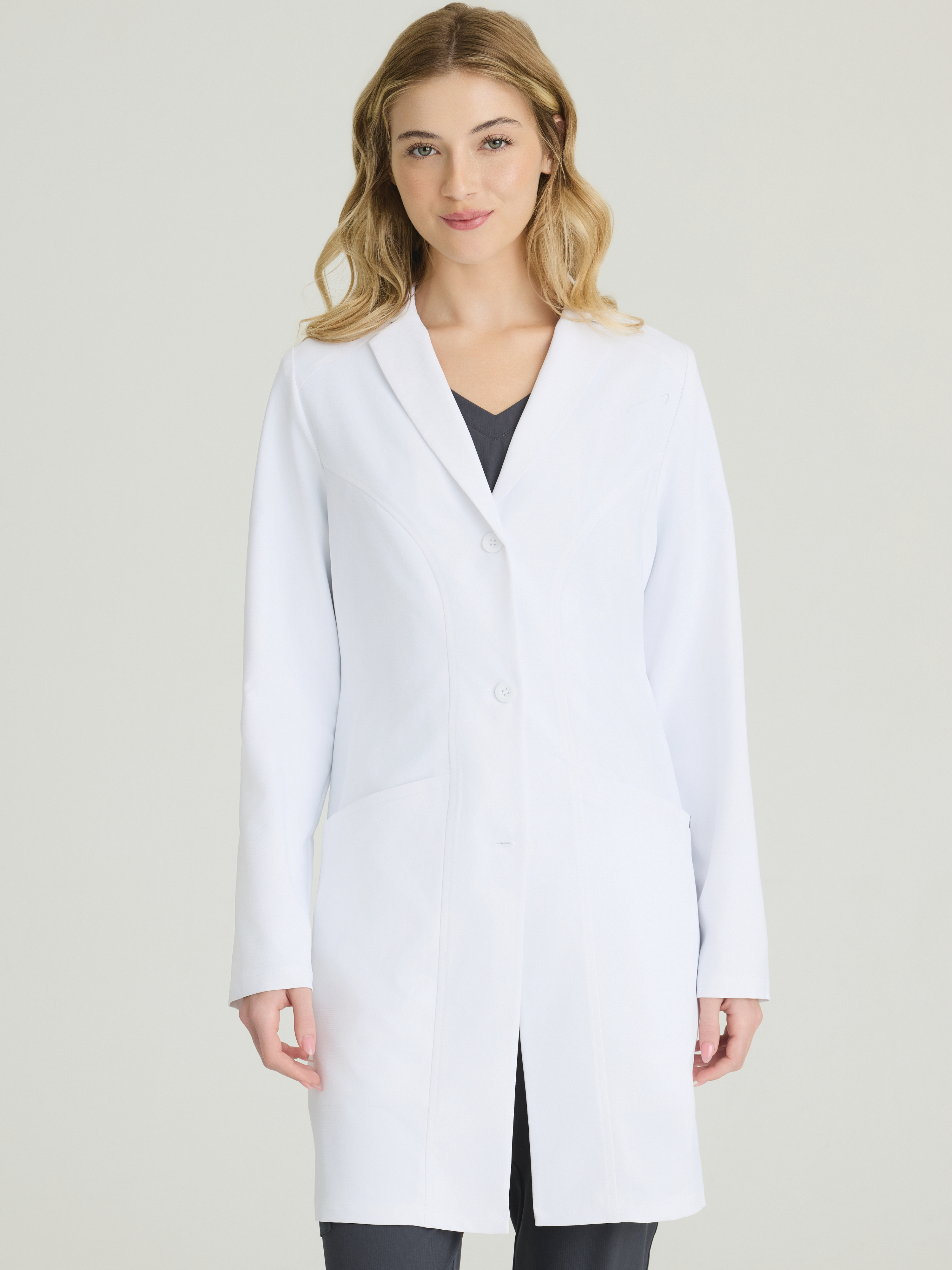 Flourish Women's 3 Pocket 36" 4-Button Lab Coat Skechers™ by BARCO®