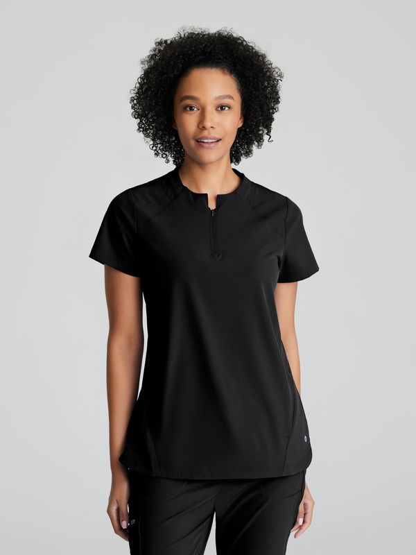 Flux 2-Pocket Banded Zip Collar Top BARCO® One