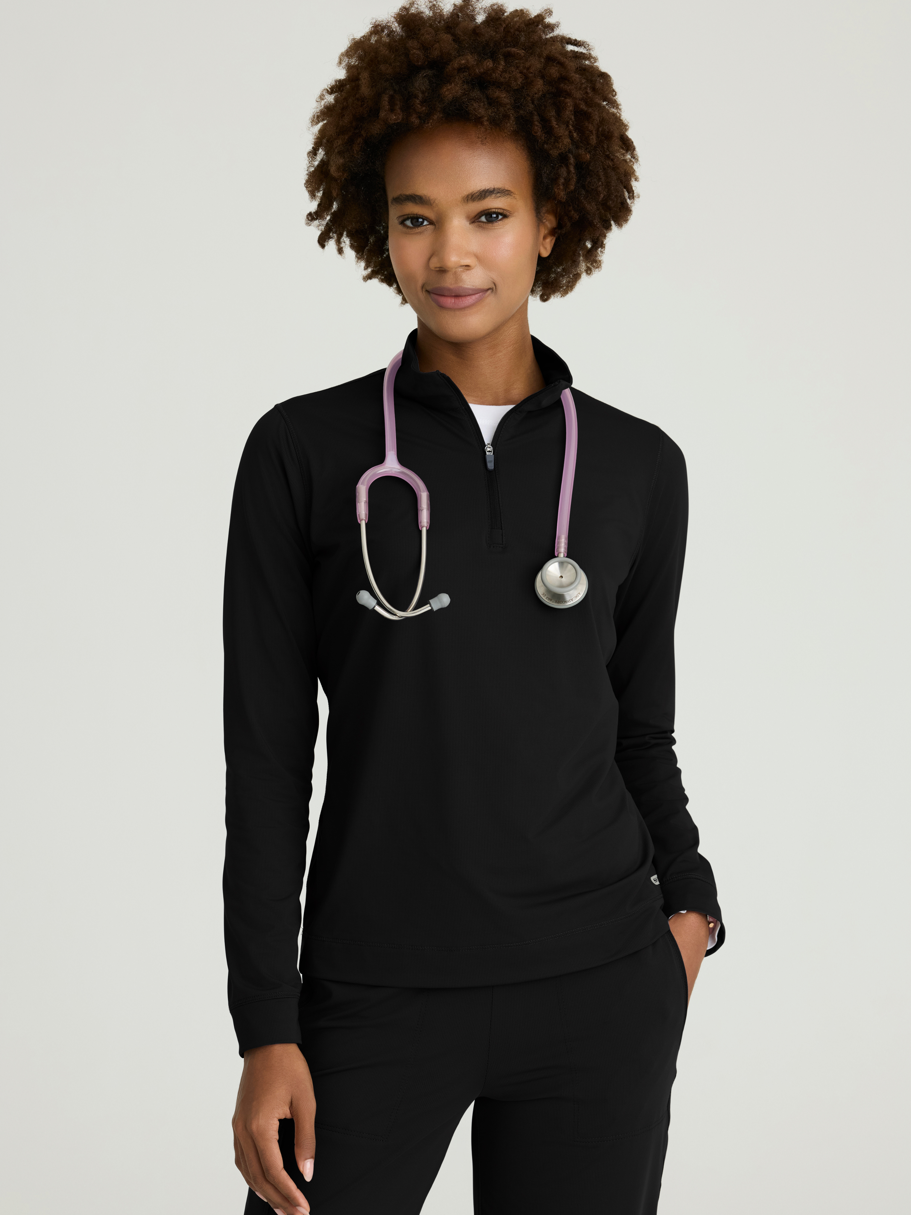 Atlas Women's Mock Neck Long Sleeve Top Skechers™ by BARCO® Slip-ins