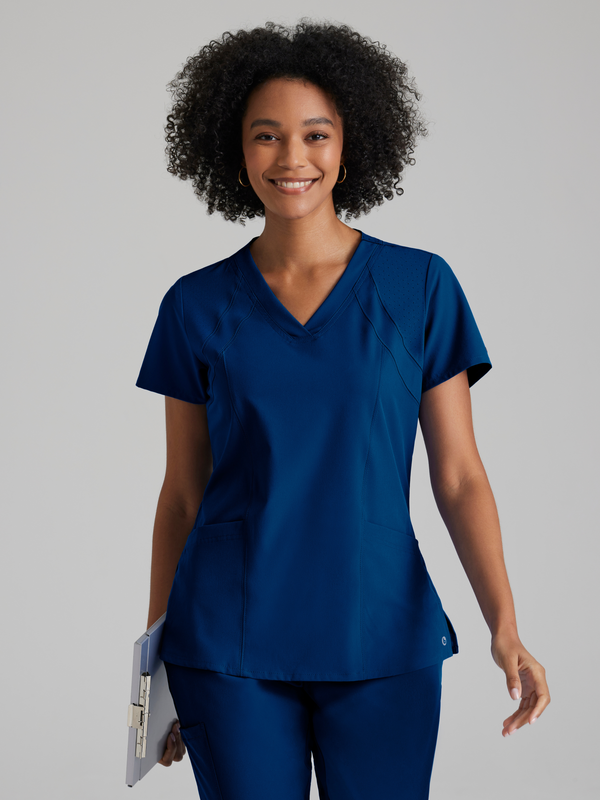 Racer 4-Pocket V-Neck Scrub Top BARCO® One