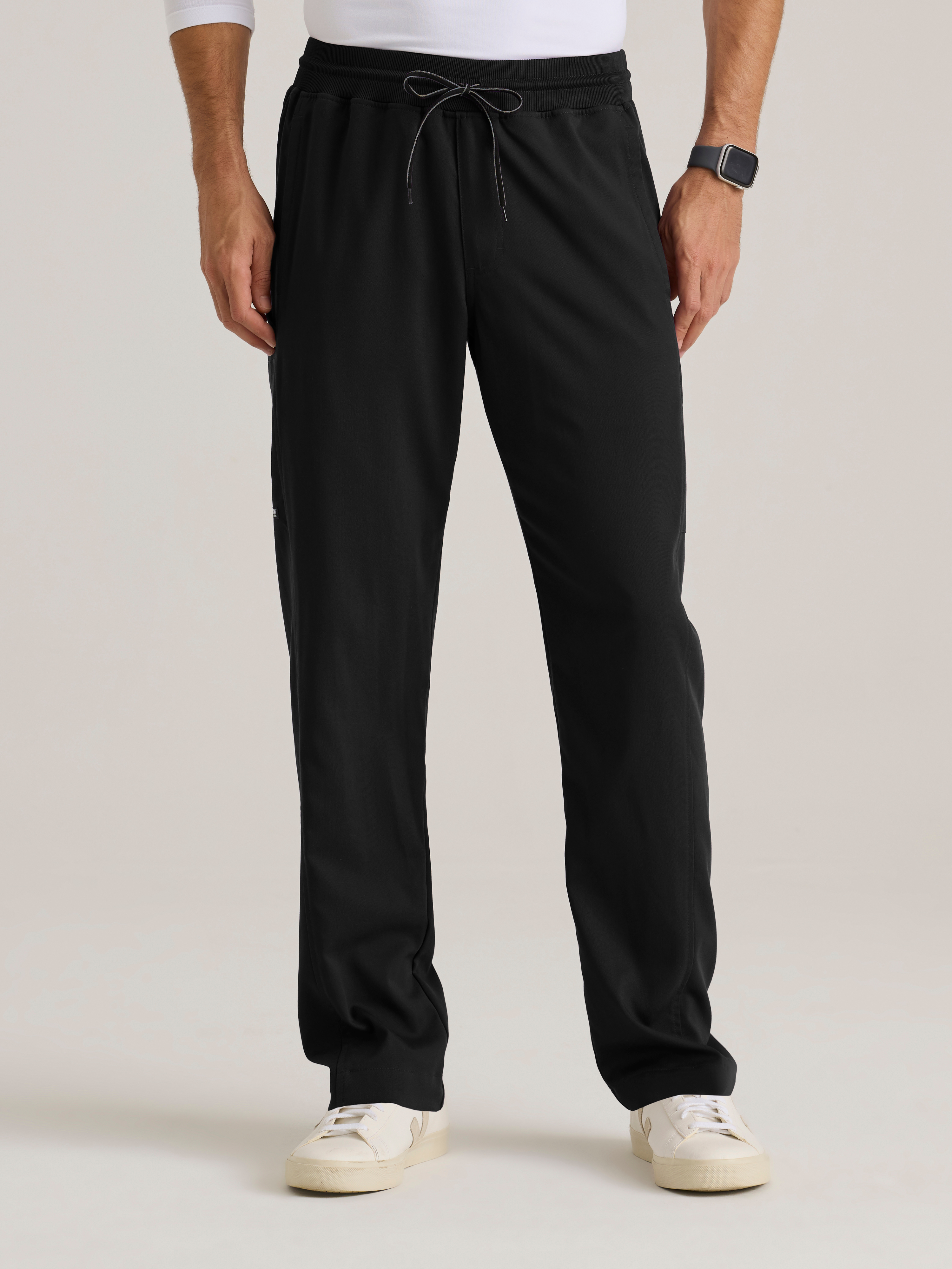 Hudson Straight Leg Drawcord Pant Grey's Anatomy™ by BARCO® Spandex Stretch