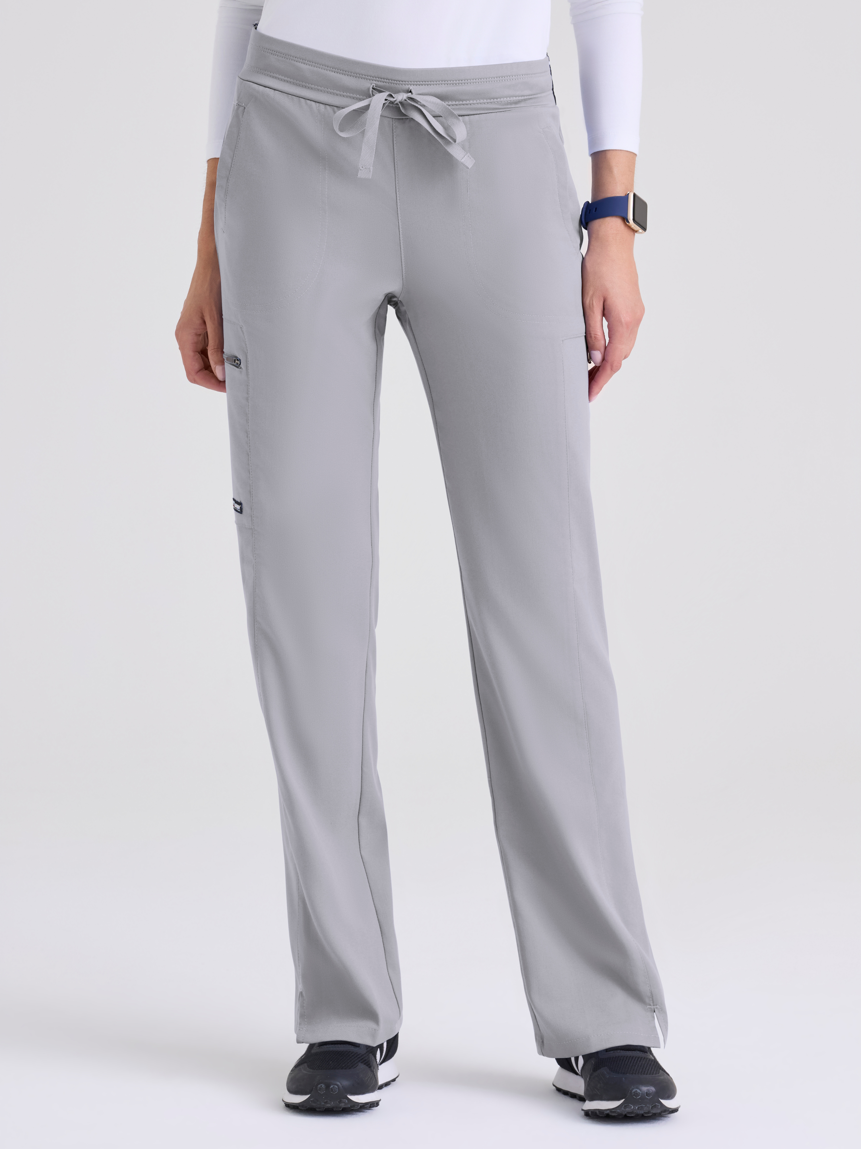 Kim 3-Pocket Mid-Rise Straight Leg Scrub Pant Grey's Anatomy™ by BARCO® Spandex Stretch