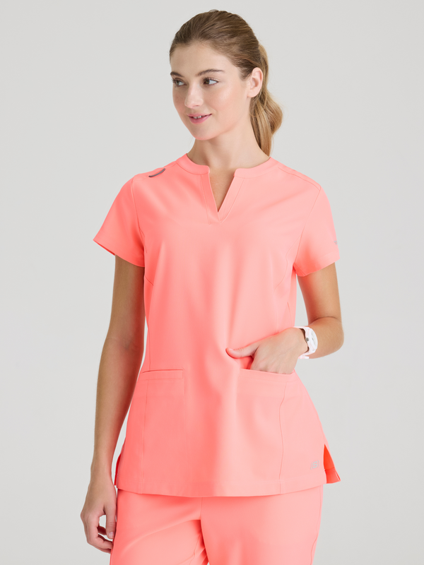 Coast Placket V-Neck Top Skechers™ by Barco