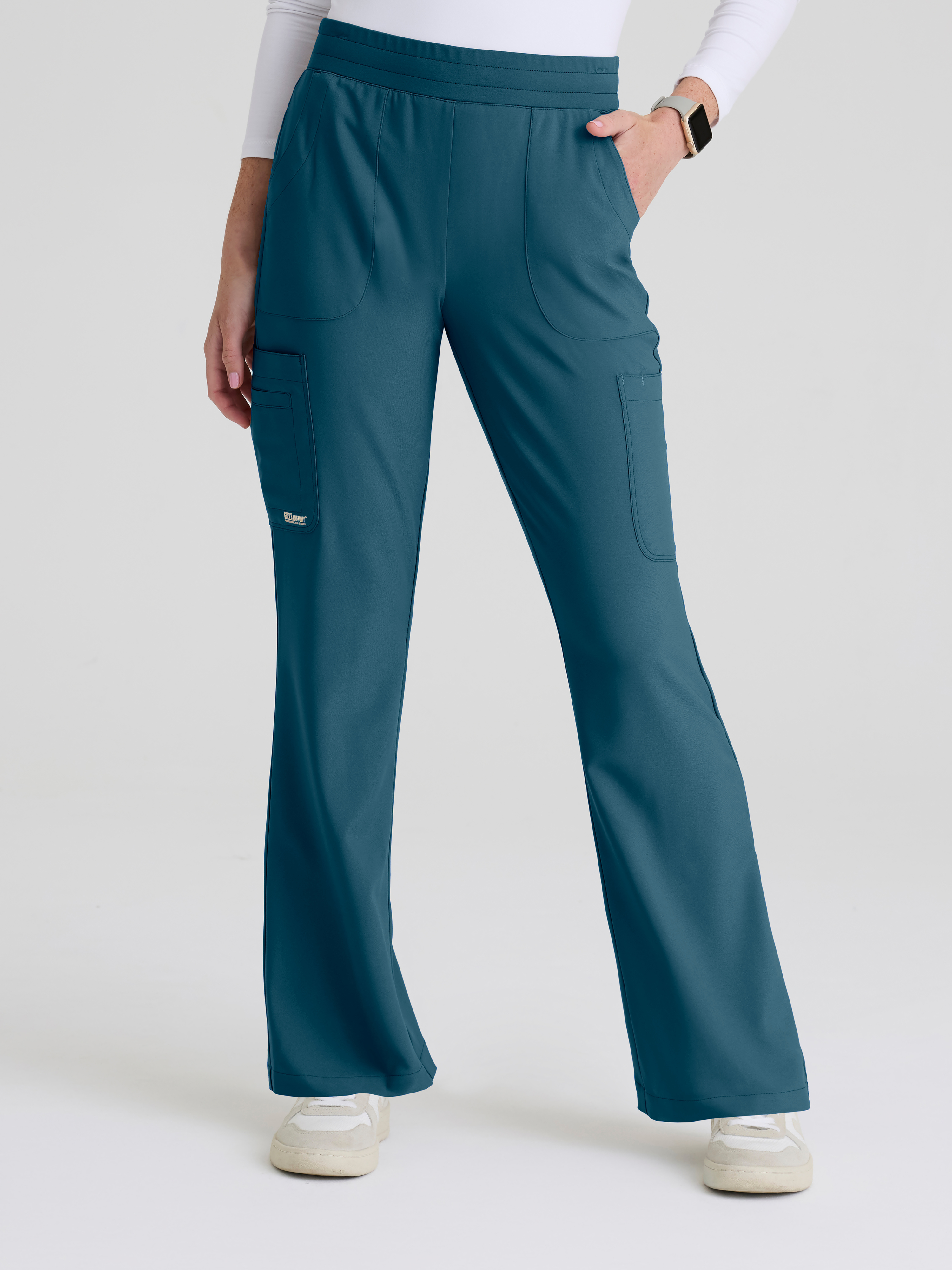 Sky 6-Pocket Jersey Waistband Fit & Flare Pant Grey's Anatomy™ by BARCO® Evolve