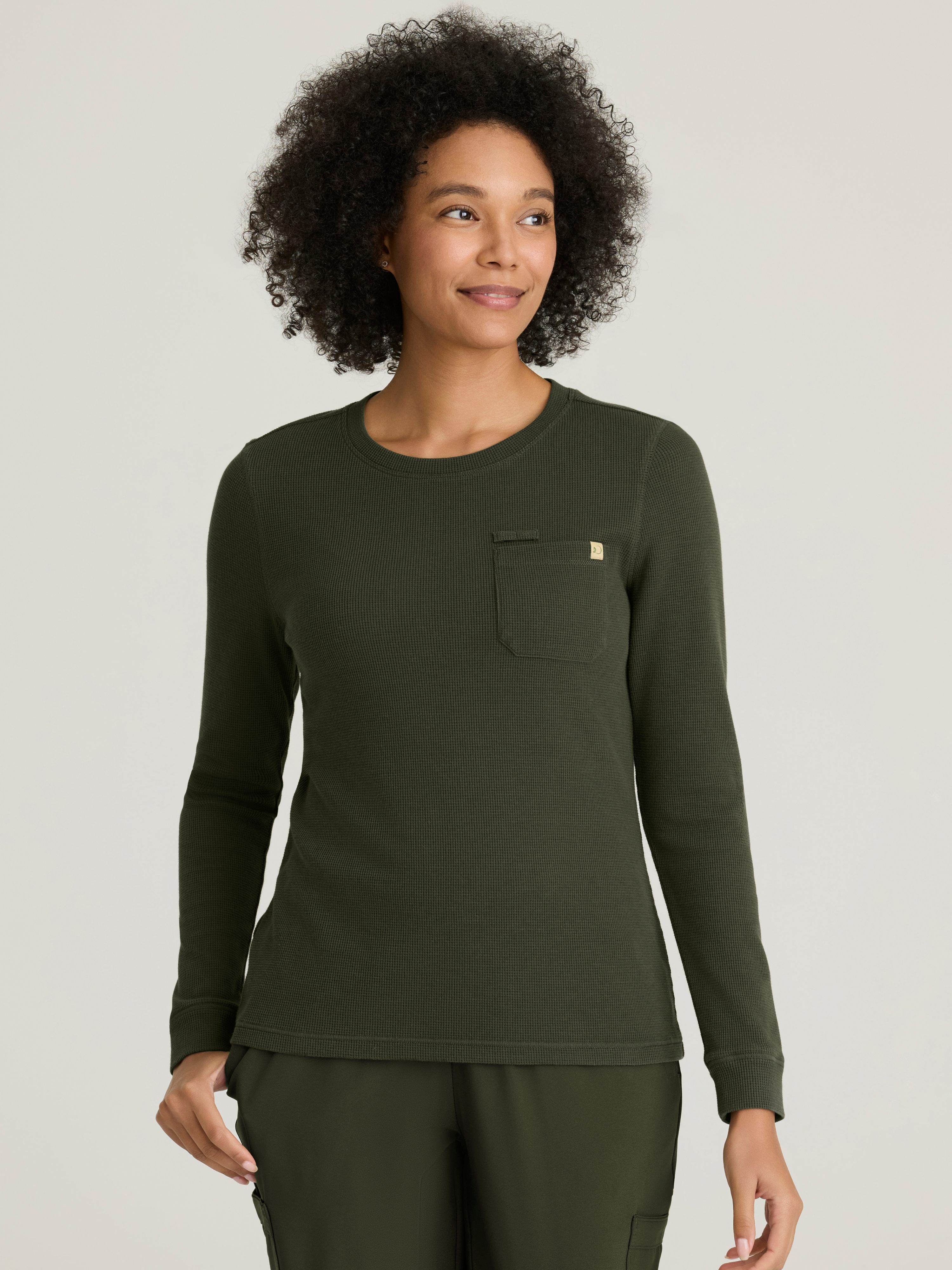 Wanderlust Waffle Knit Top Grey's Anatomy™ by BARCO® Evolve Stretch