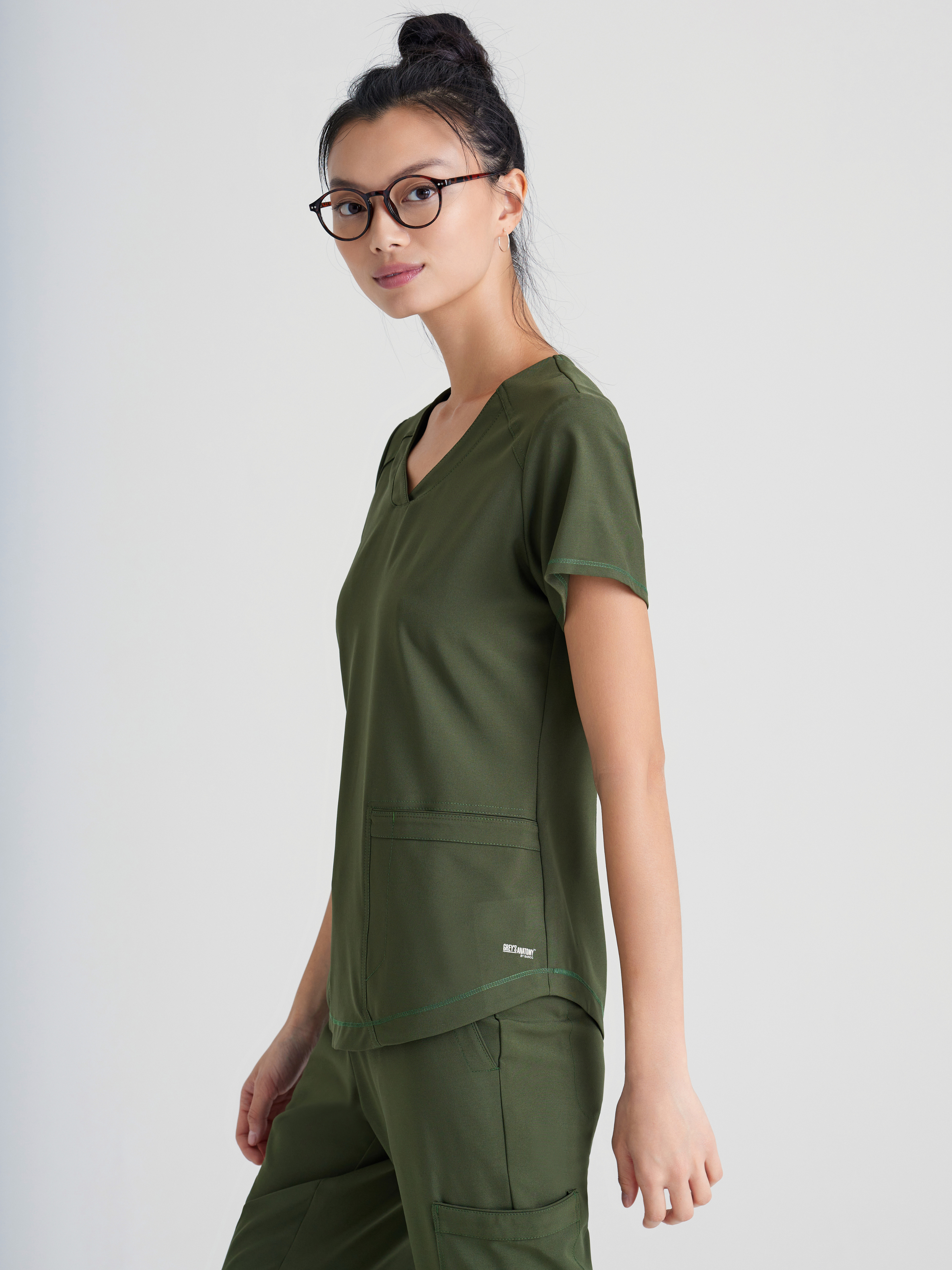 Rhythm 2-Pocket Ciclo® Scrub Top Grey's Anatomy™ by BARCO®  Evolve