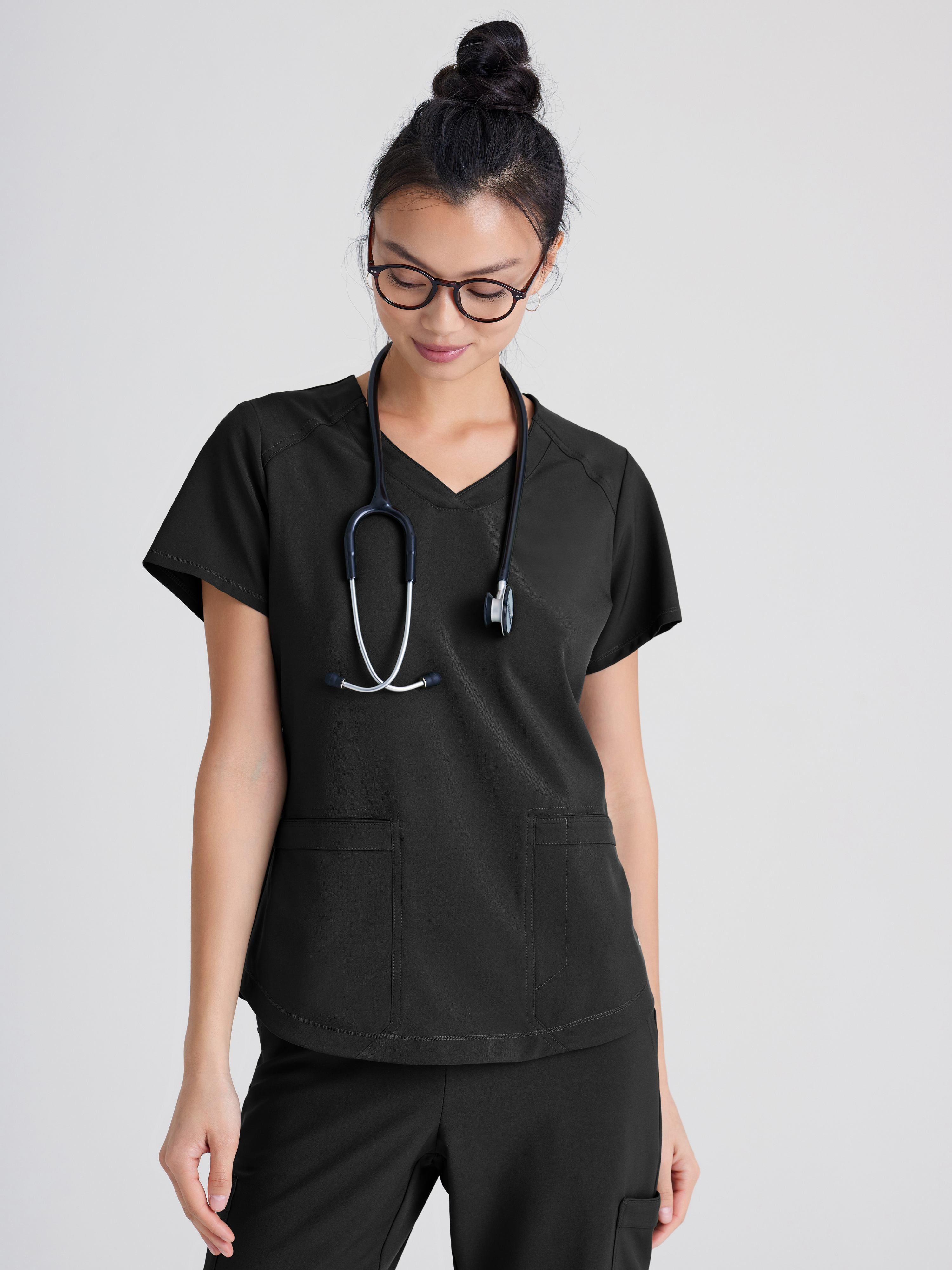 Rhythm 2-Pocket Ciclo® Scrub Top Grey's Anatomy™ by BARCO®  Evolve