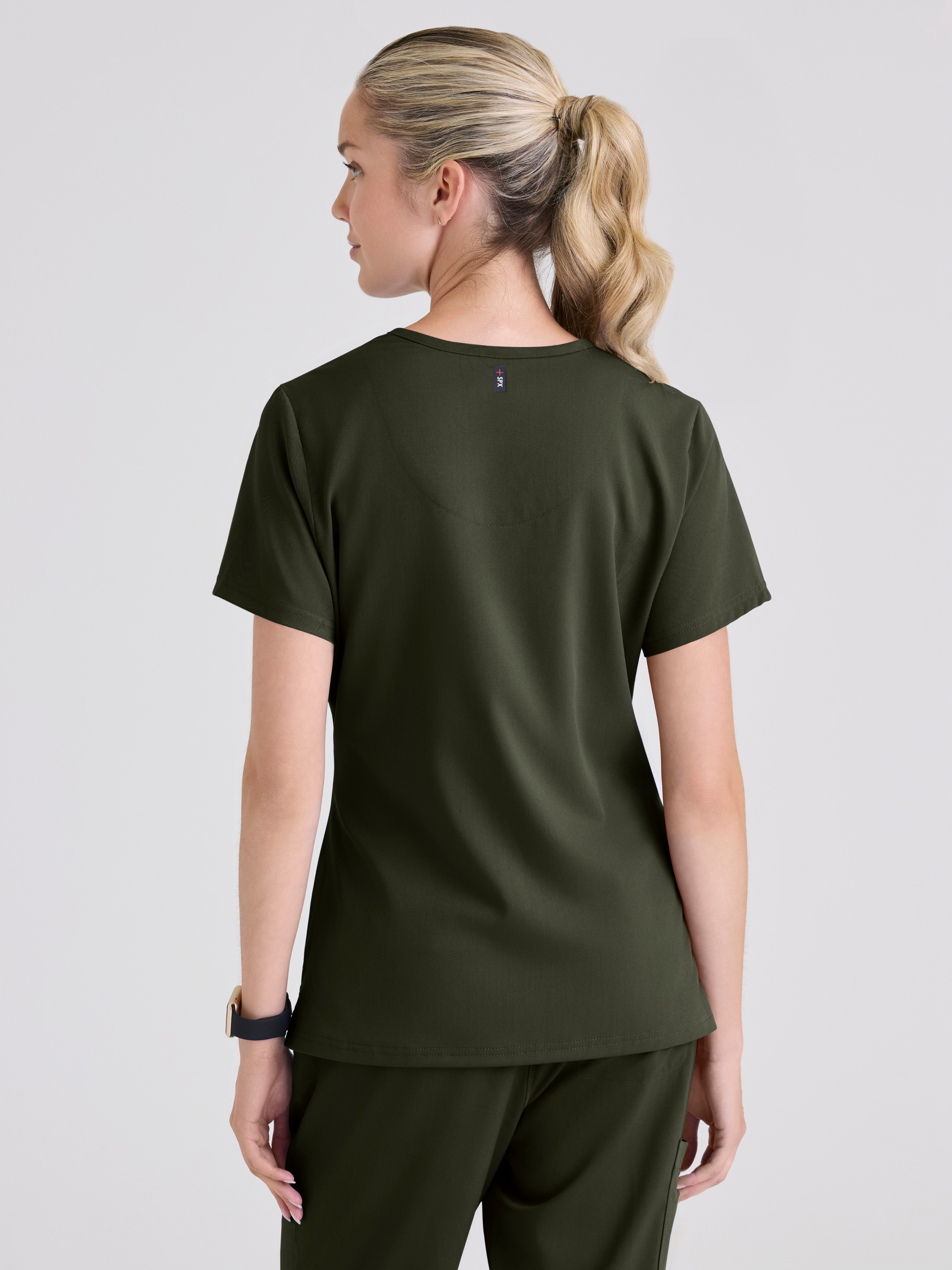 Bree 1-Pocket Tuck-In Scrub Top Grey's Anatomy™ by BARCO® Spandex Stretch